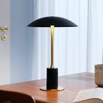 Dyberg Larsen Moon LED table lamp, black, height 33 cm