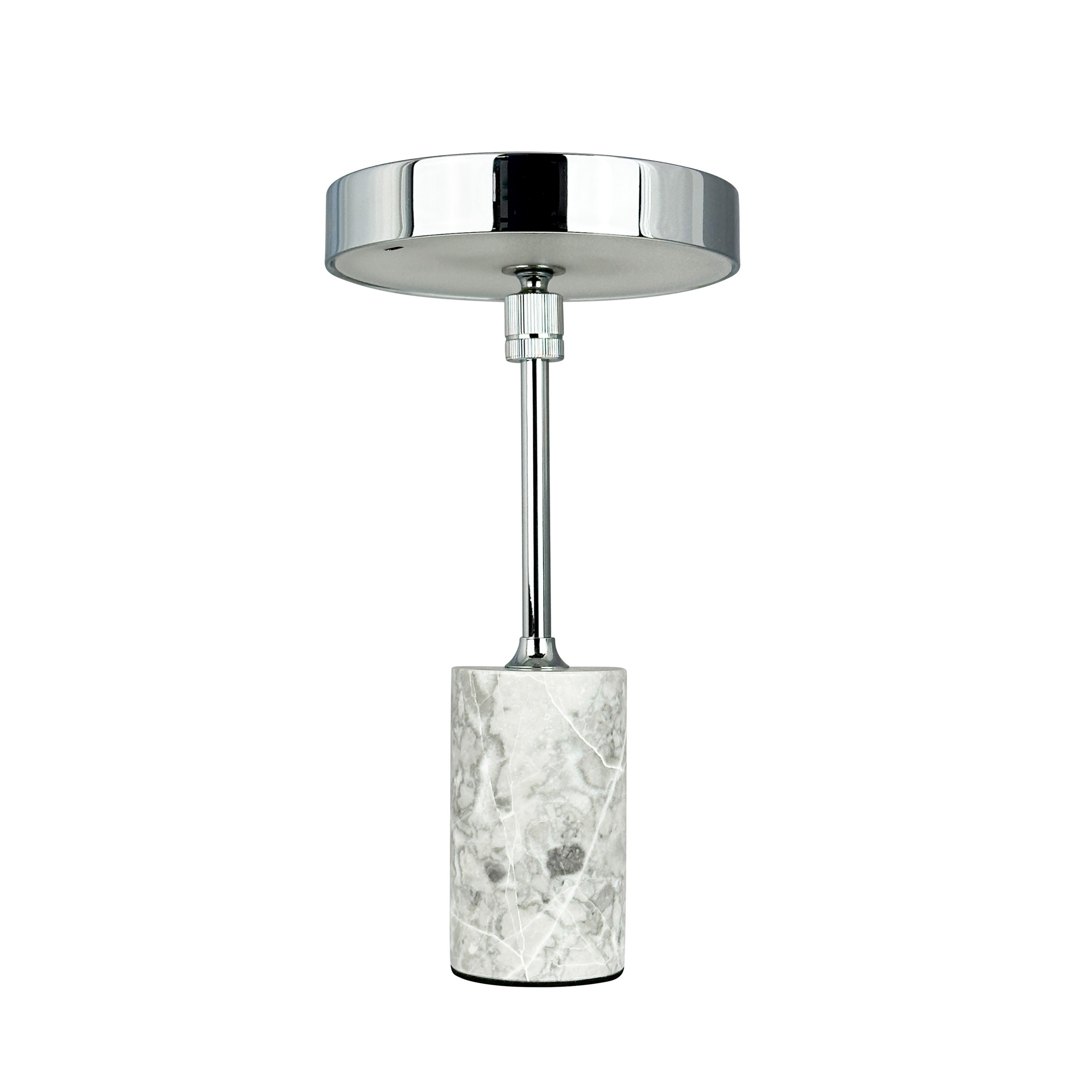 Lampe à poser LED Starlight rechargeable, chrome/gris - Dyberg Larsen