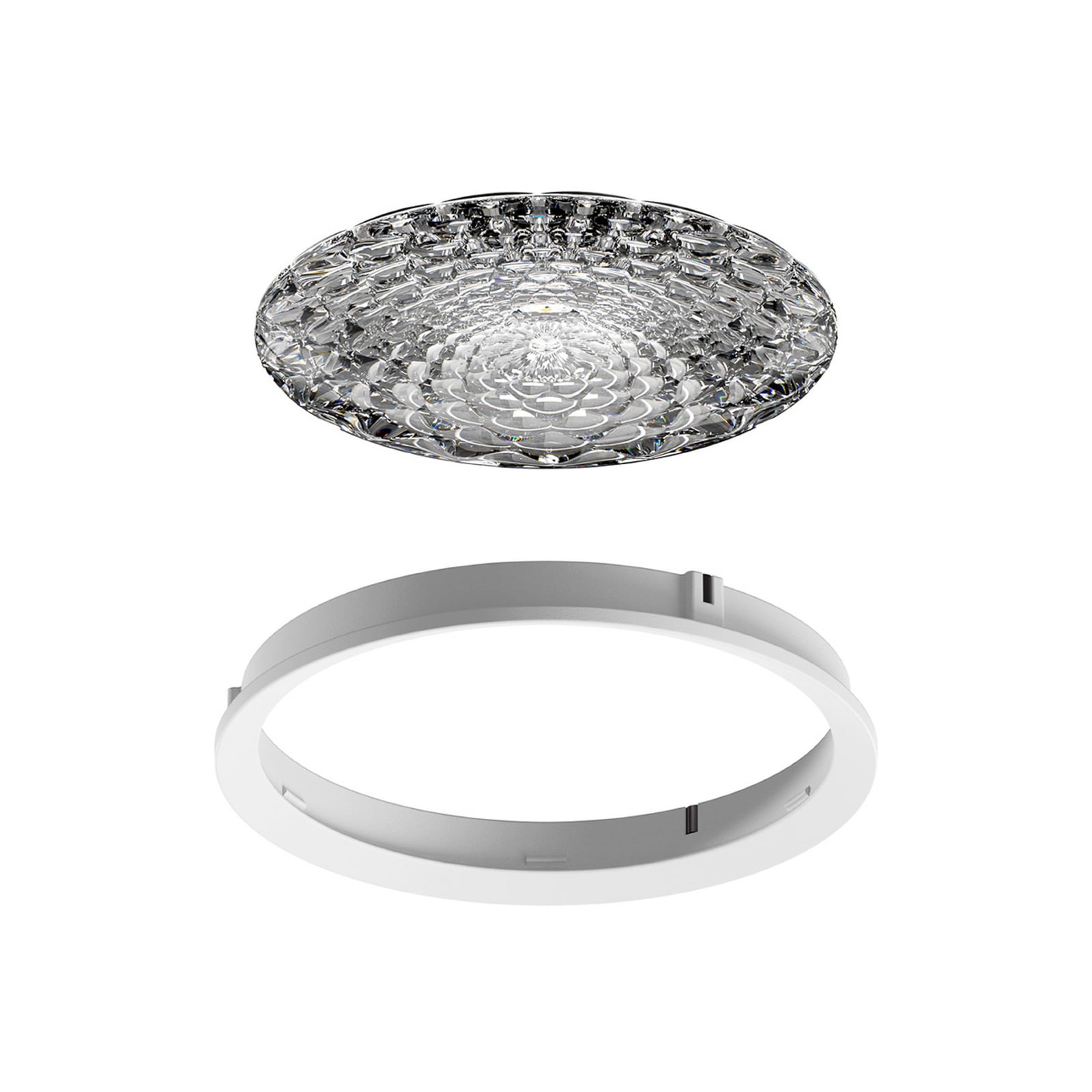 Lentille interchangeable Nivo, 36°, polycarbonate, anneau blanc - Sigor