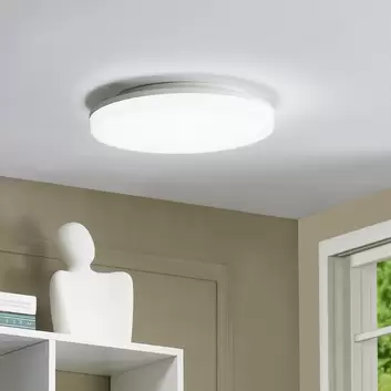 Prios Avira plafonnier LED, carré, 29 cm