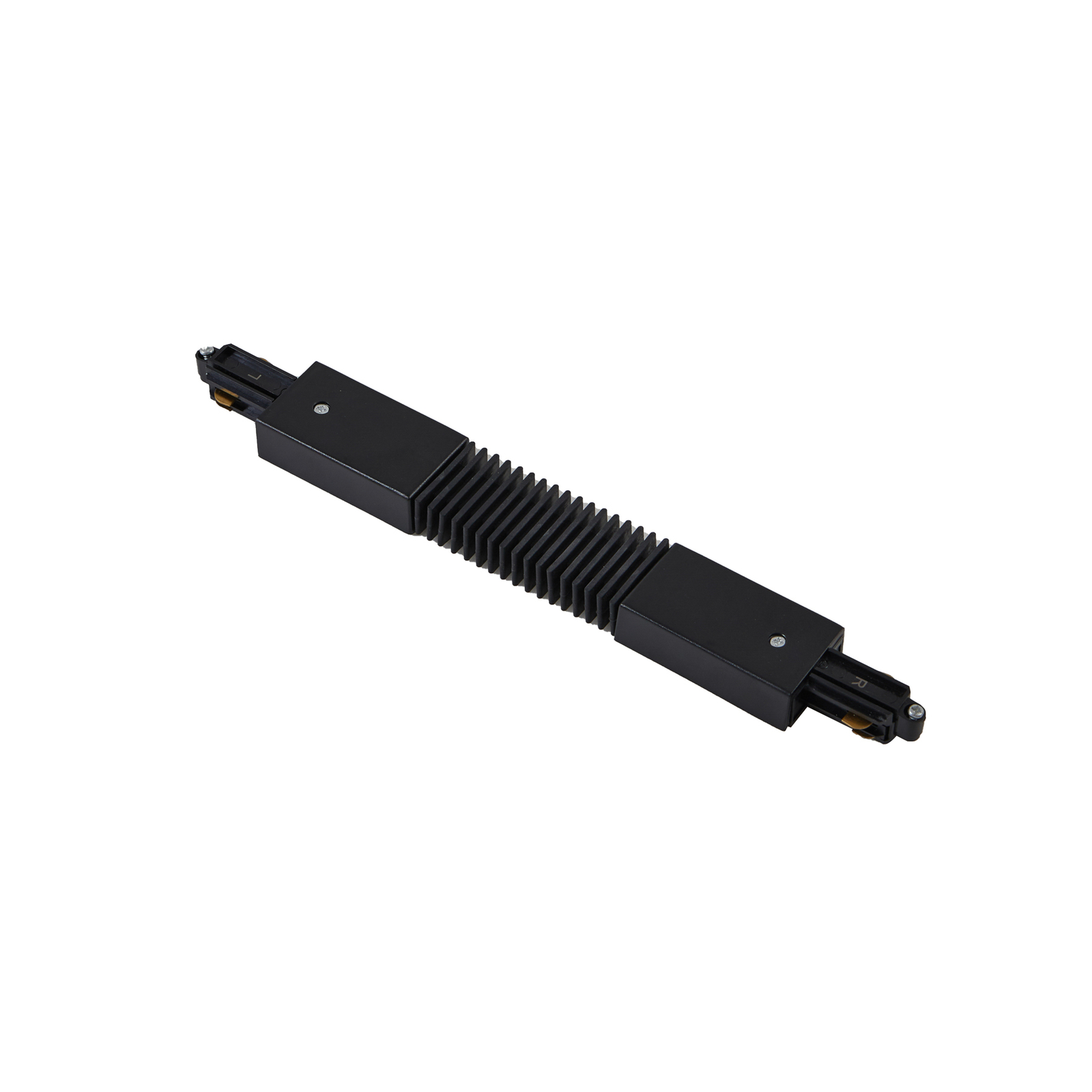 Lindby Flex connector Linaro, black, single-circuit track lighting system