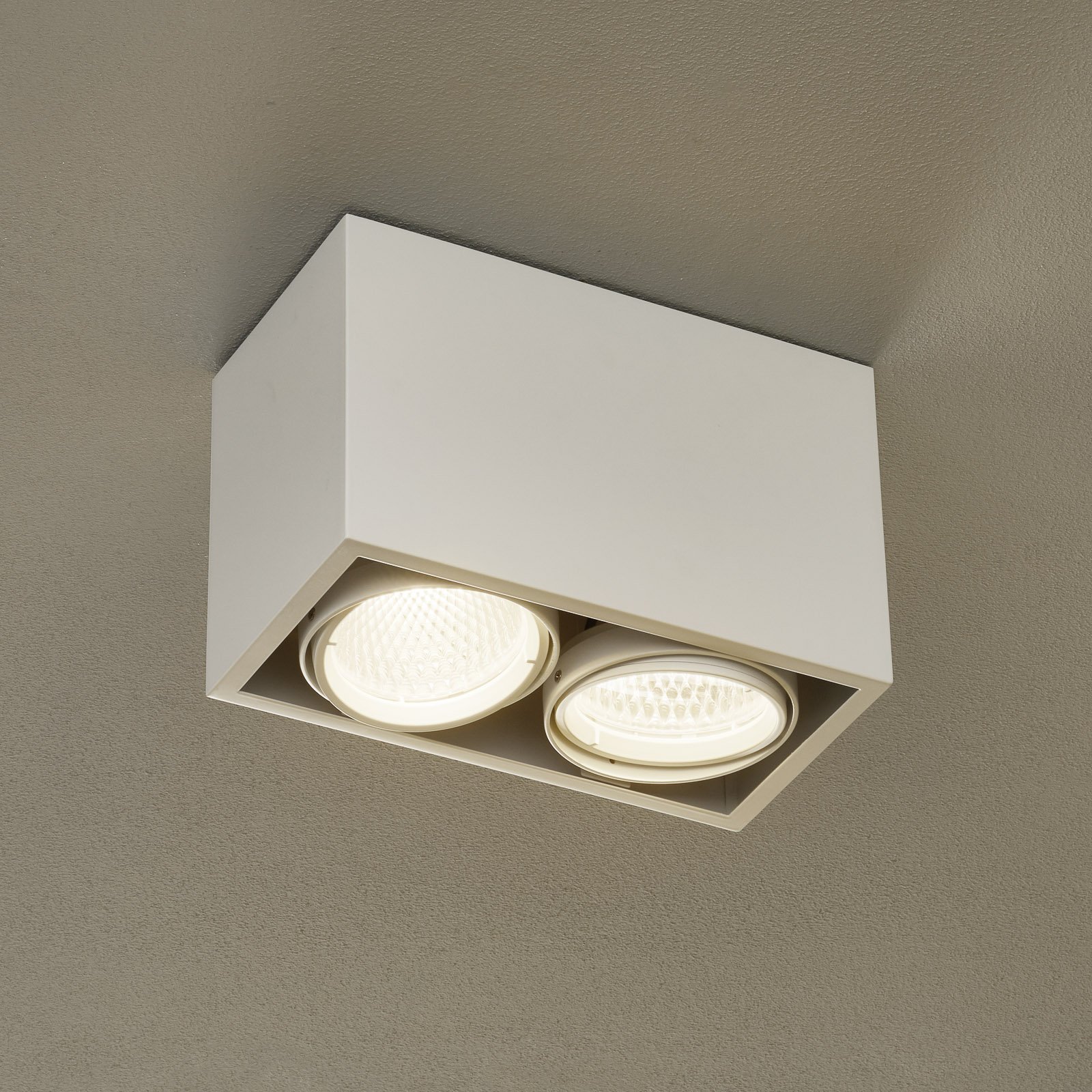 Arcchio Cirdan plafonnier LED à 2 lampes, blanc