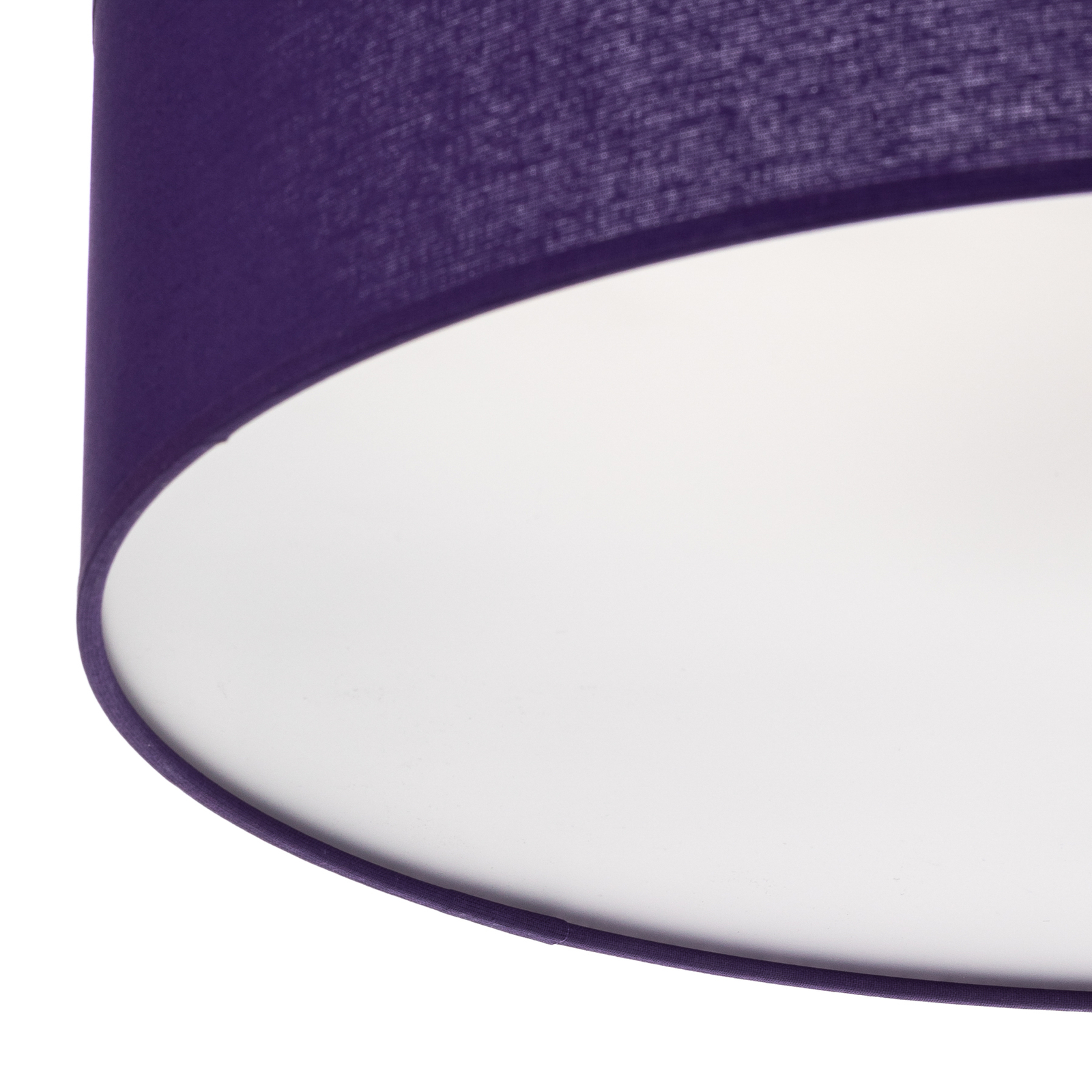 Euluna Roller couverture, abat-jour en tissu violet, Ø 50 cm