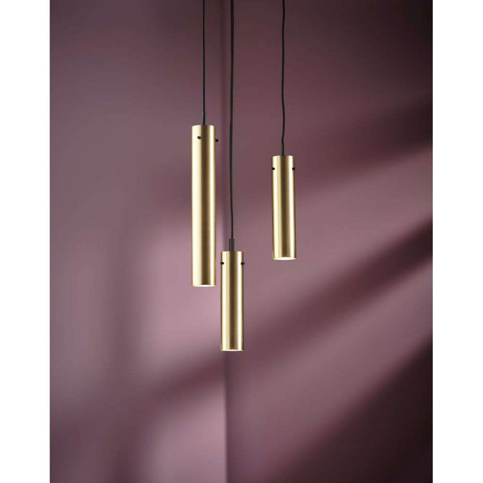 FM 2014 Candeeiro Suspenso Ø5,5xH36 Solid Glossy Brass - Frandsen