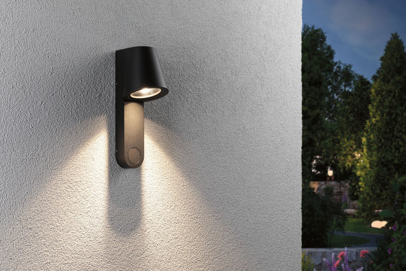 "Paulmann" LED lauko sieninis šviestuvas "Caissa", aliuminis, jutiklis