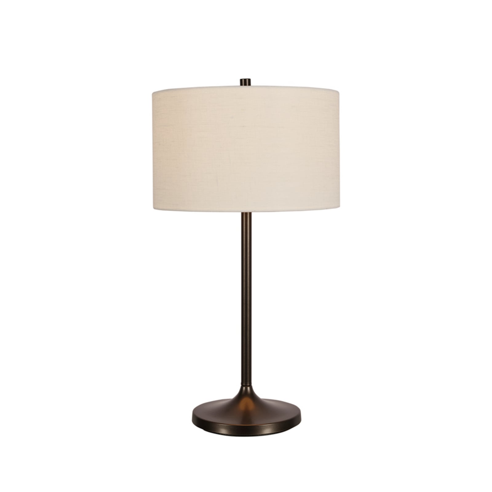 Lampada da tavolo Soft, bianco/bronzo, altezza 64 cm, lino - Belid
