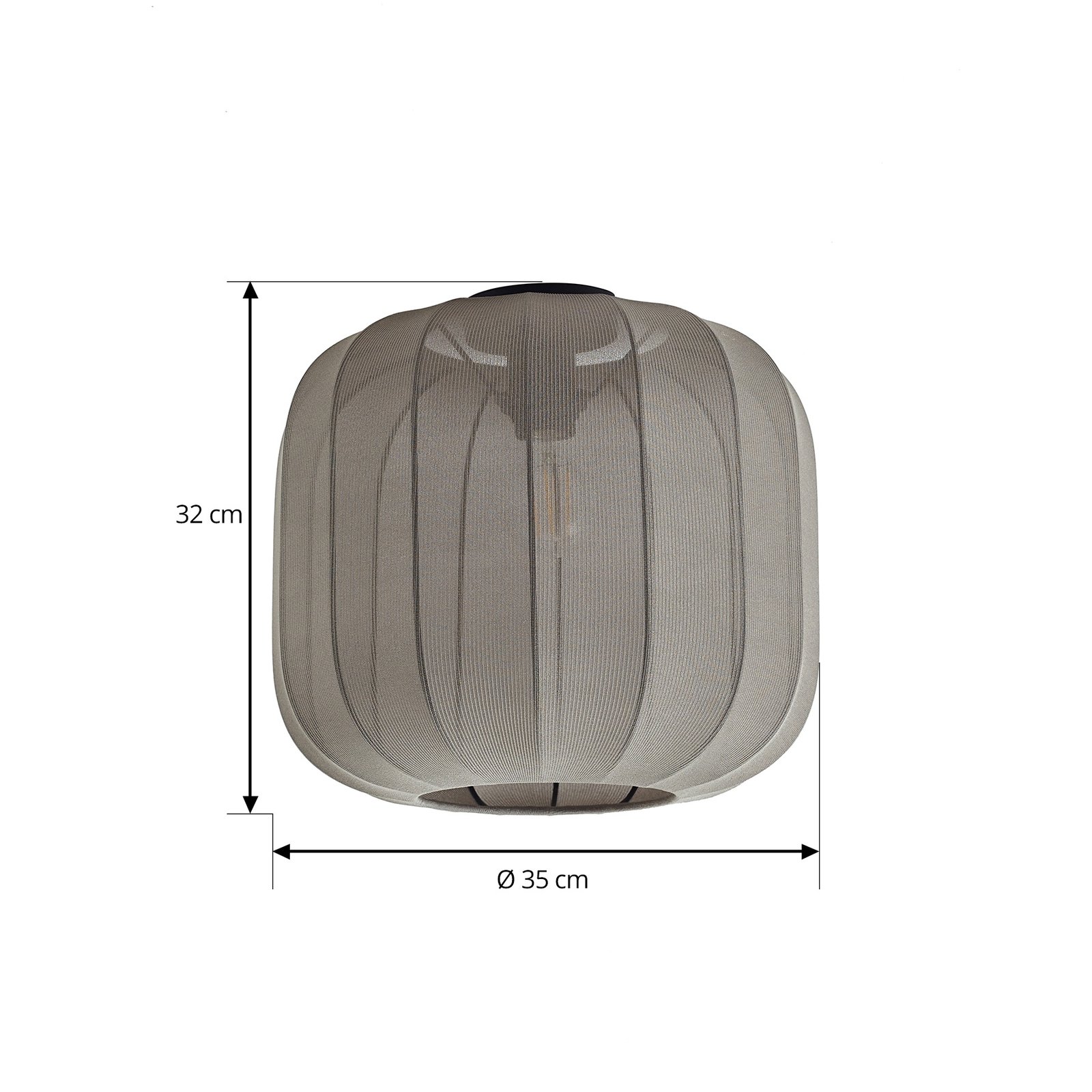 Helin Stropné Lampa Ø35 Grey - Lindby