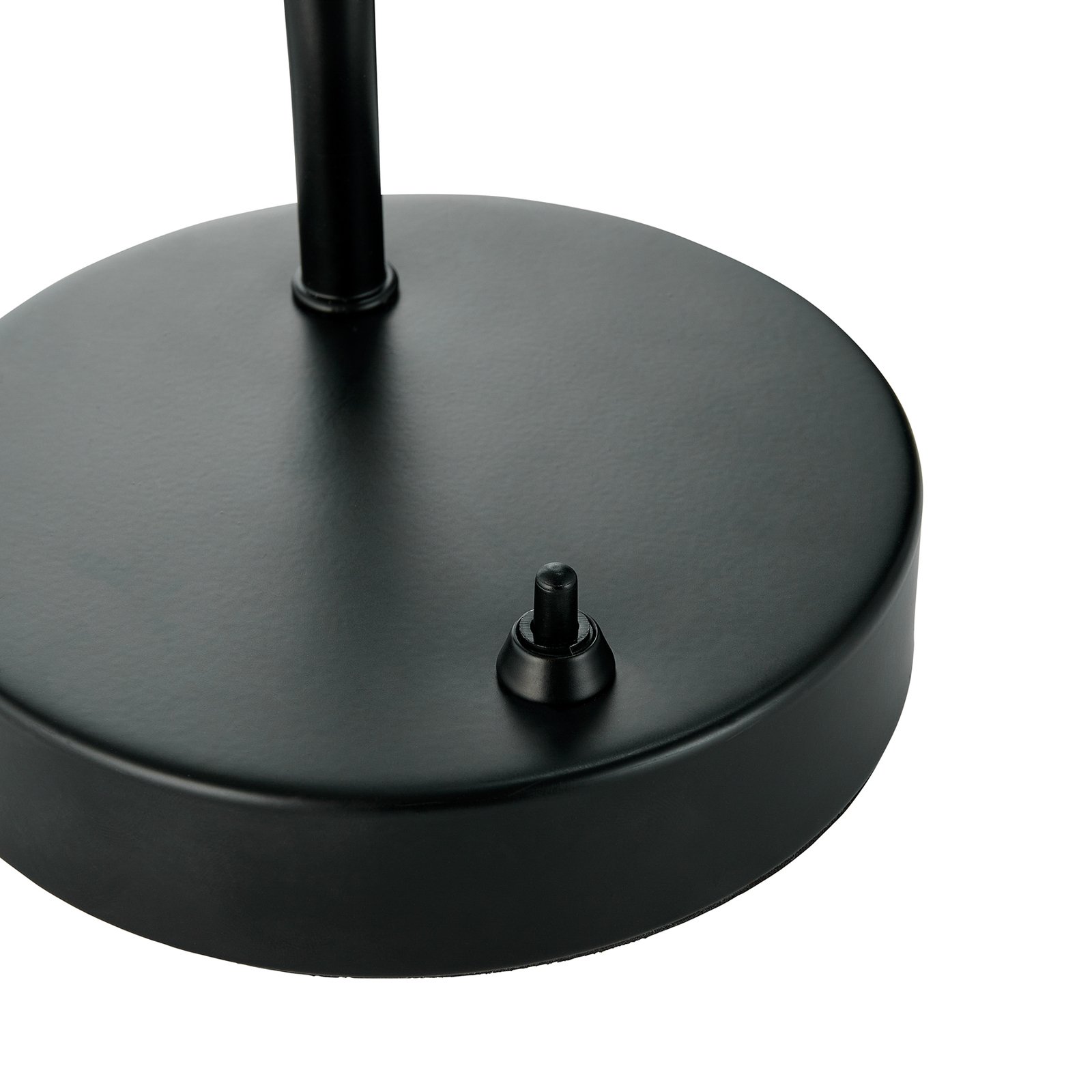 Stalo lempa "Matis", metalinė, reguliuojamas gaubtas, juoda