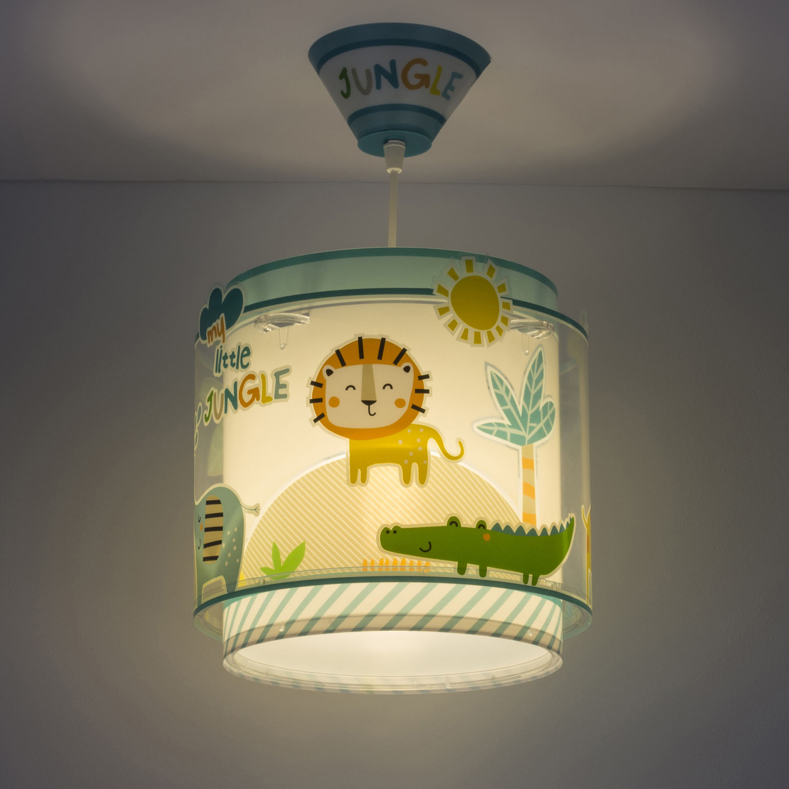 Children's hanging light Little Jungle, 1-bulb