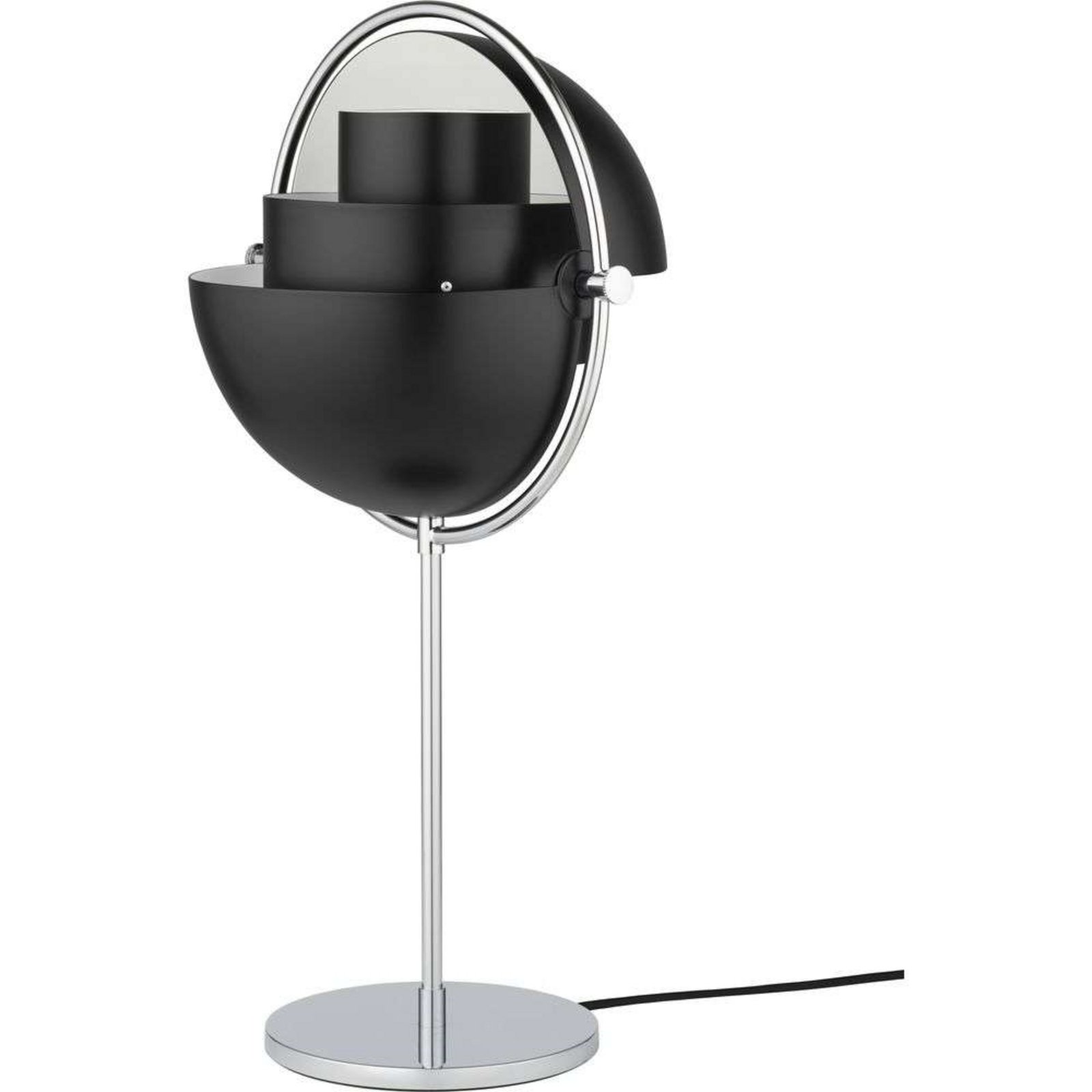 Multi-Lite Candeeiro de Mesa Chrome/Black - GUBI