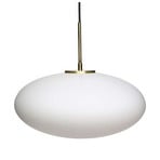 Muse Taklampa Ellipse Opal/Brass - Hübsch