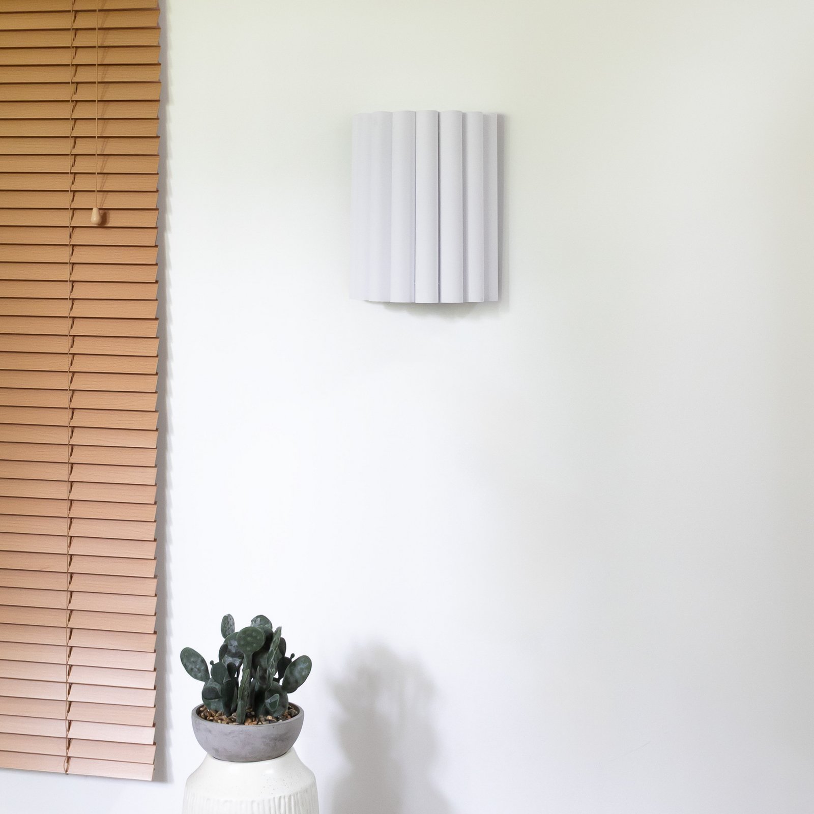 Kinkiet Aria, biały, mikrofibra, E27