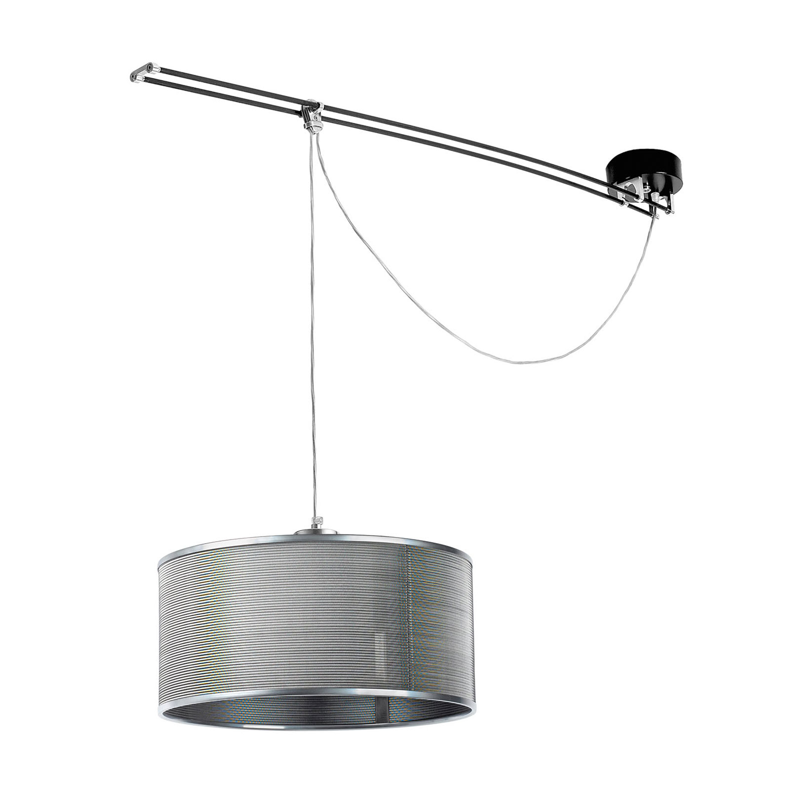 Lumina Moove lampa wisząca 1-punktowa, szara