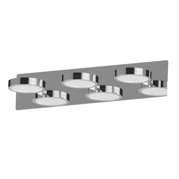 Lightme LED-Spiegelleuchte Aqua down chrom 3-flg.