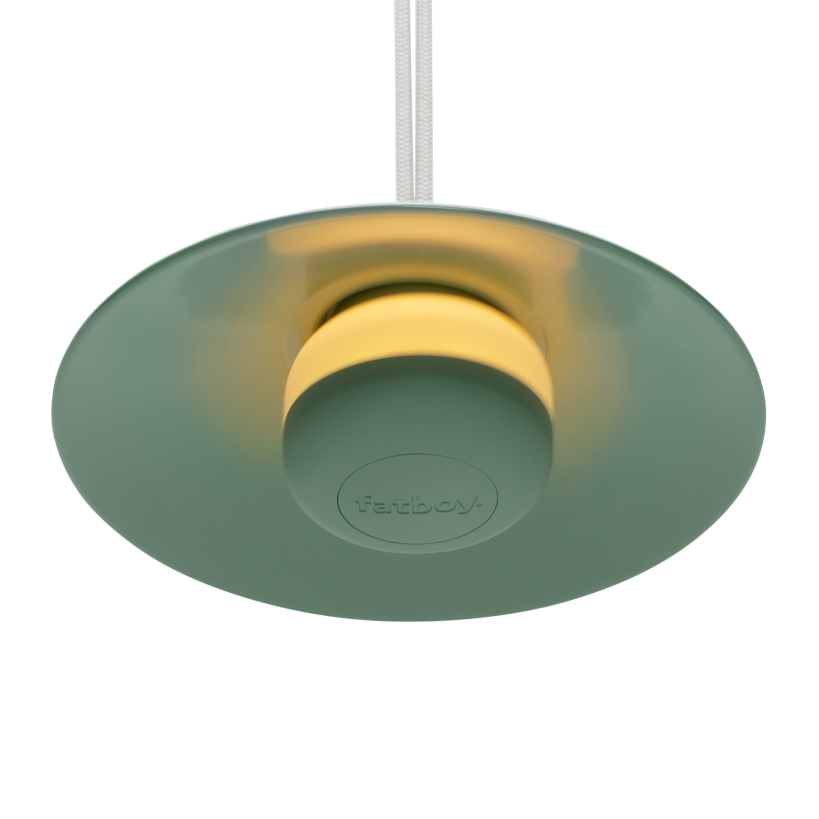 Fatboy Chap-O LED rechargeable pendant light, green, dimmable, IP55