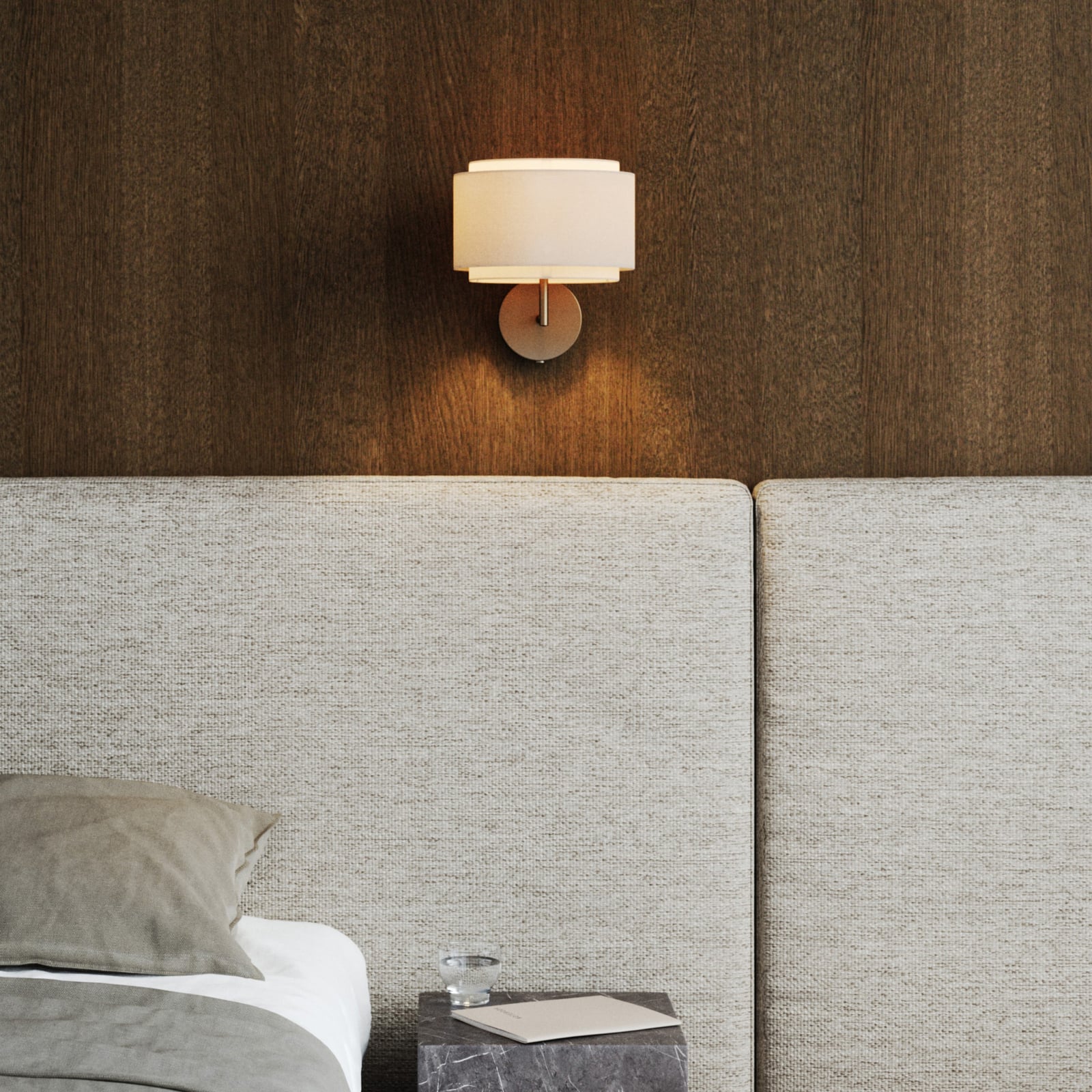 Takai vegglampe, beige, tekstil – DFTP Takai vegglampe, beige, tekstil – DFTP