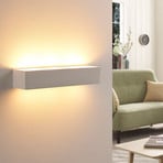 Arya wall light, up/down, white, plaster, G9, 2-bulb, paintable