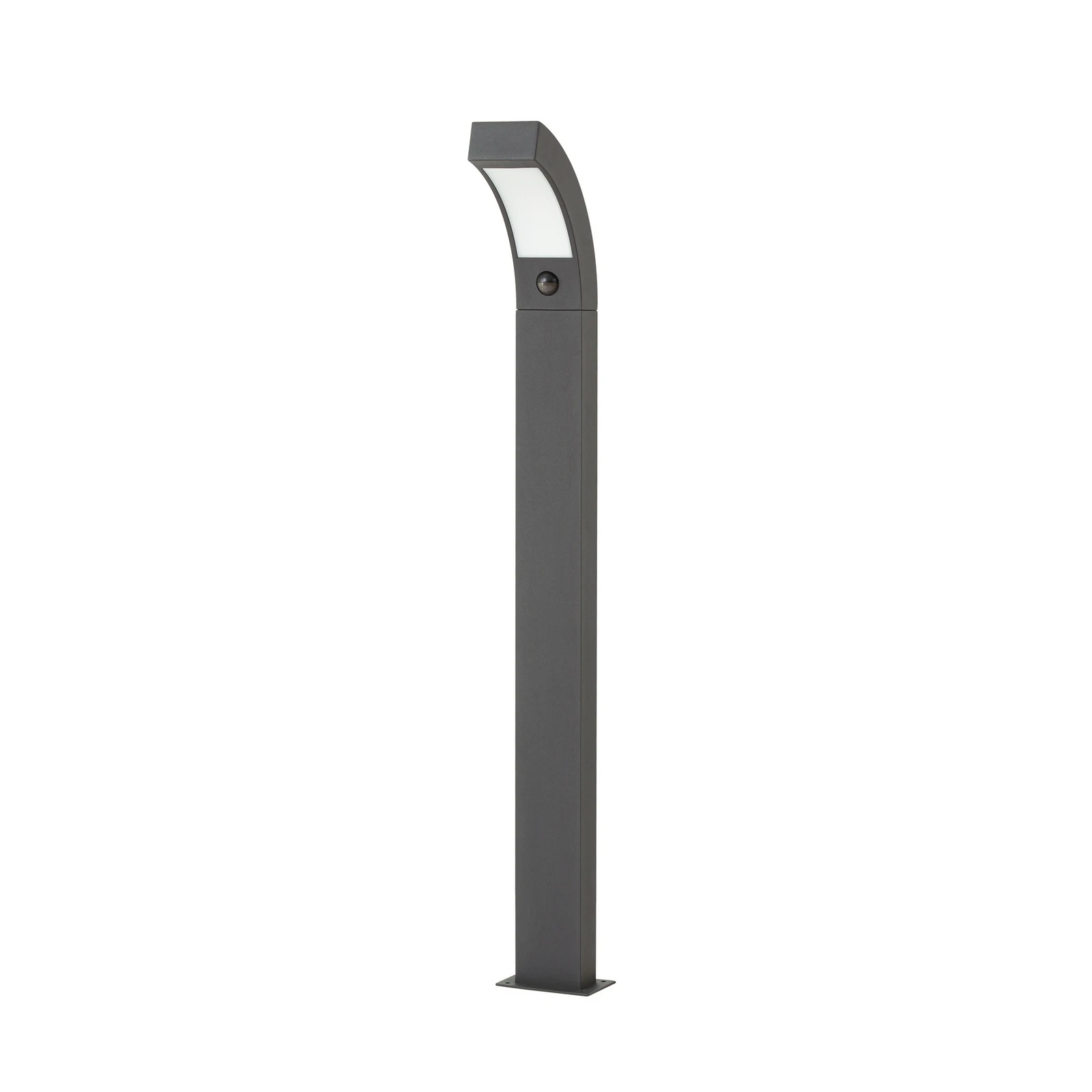 Candeeiro de caminho LED Lucande Lennik, sensor, 100 cm, antracite