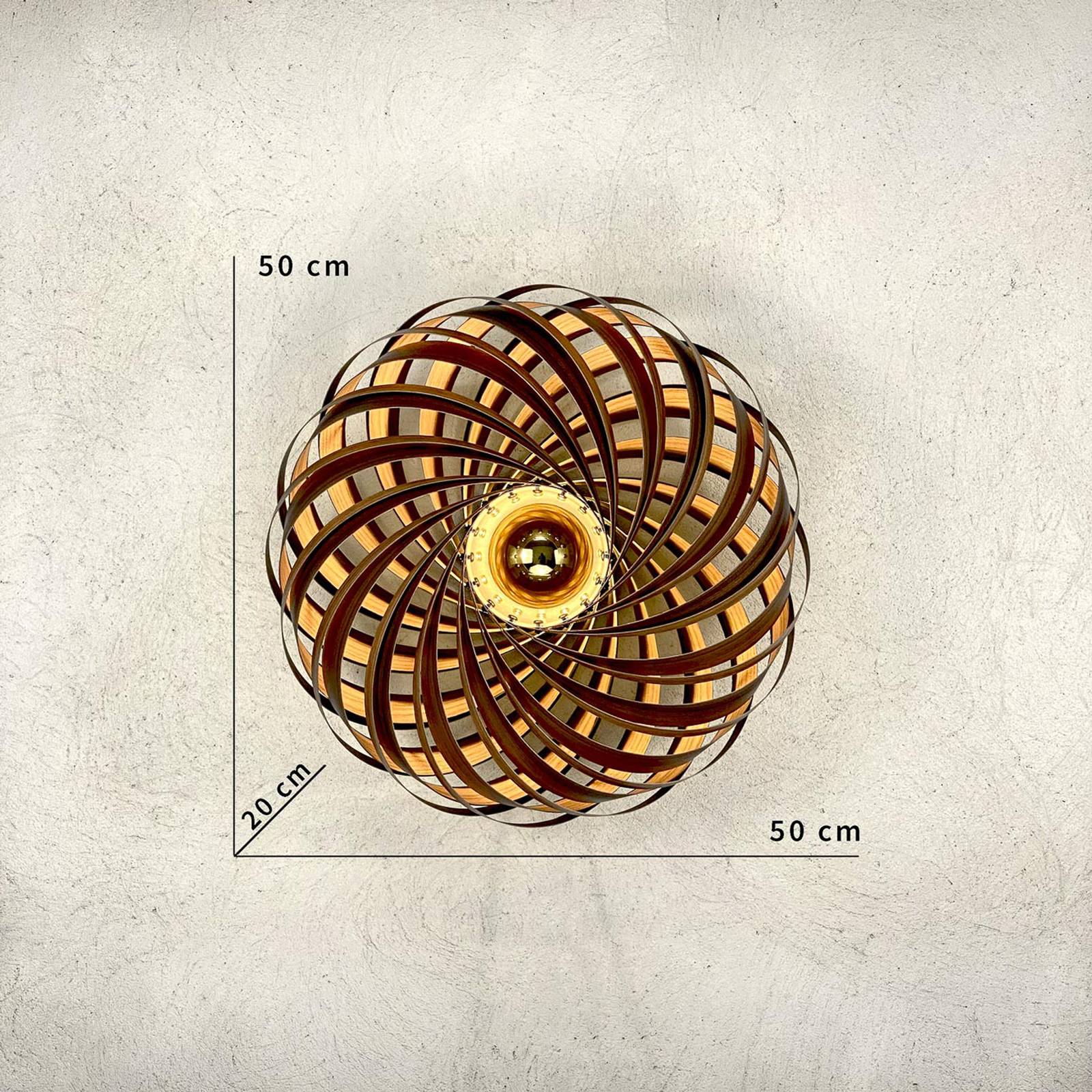 Gofurnit Veneria kinkiet, orzech, Ø 50 cm