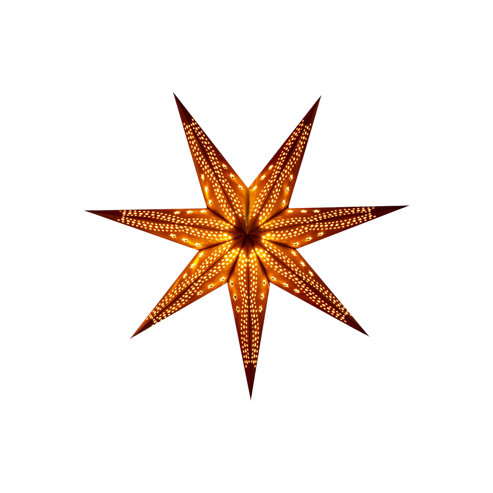 Sterntaler samta papīra zvaigzne, Ø 75 cm, dzeltena