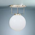 Plafondlamp van messing in Bauhaus-stijl, 30 cm
