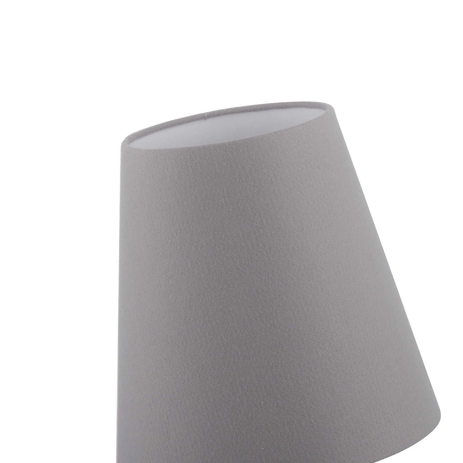 Lucande Elif lampa stołowa filc, stożkowa dąb
