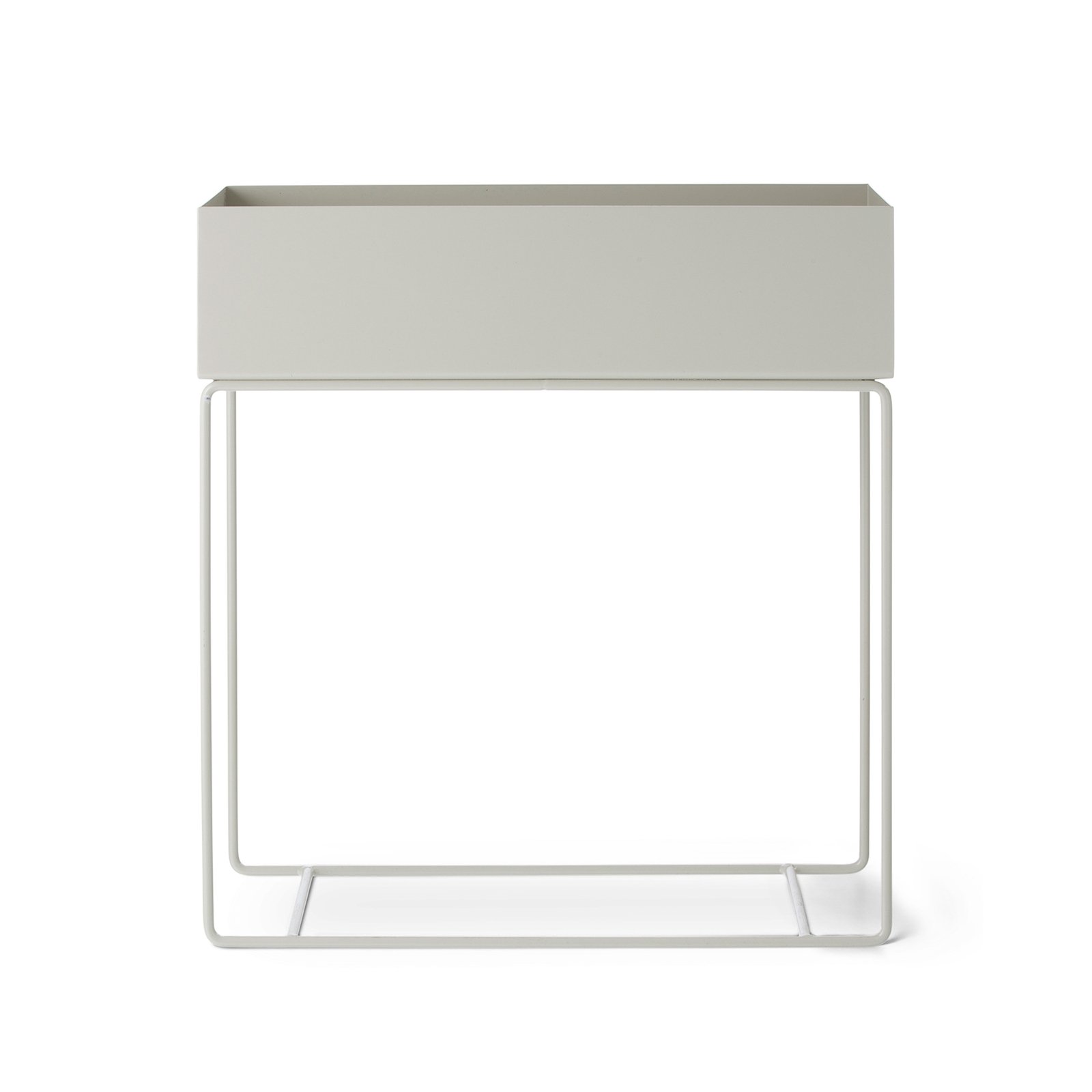 caja para plantas ferm LIVING, gris, 60 x 25 x 65 cm, acero