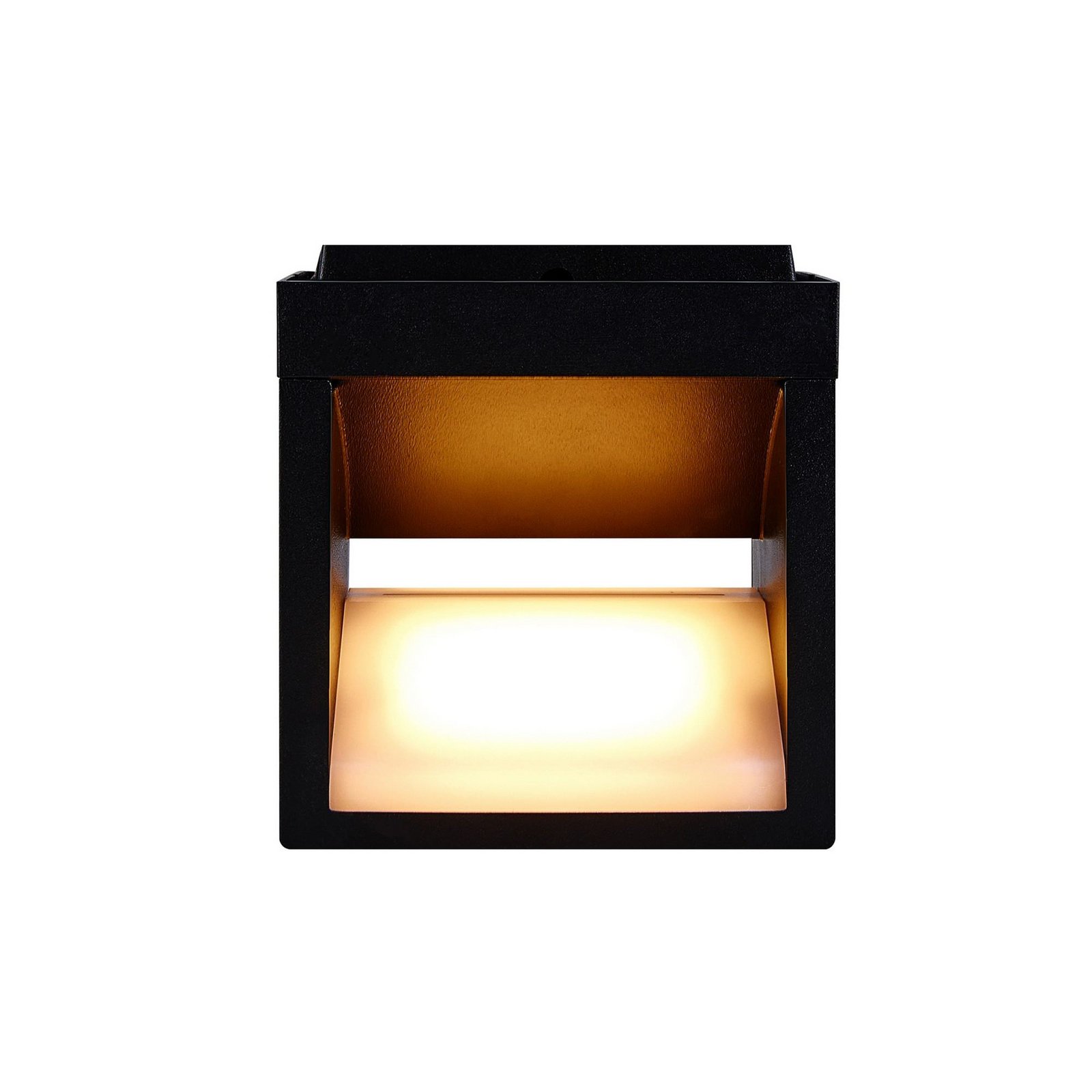Rivo LED outdoor wall light, black, metal, IP54, up/down