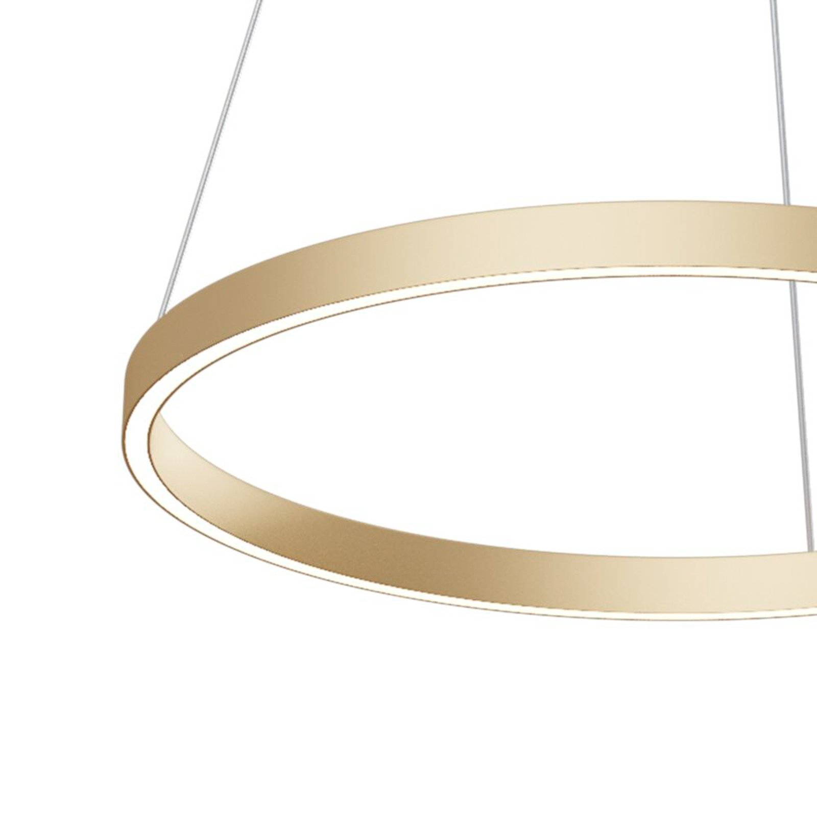 Maytoni Suspension LED Rim à 1 lampe couleur laiton Ø60cm 4000K