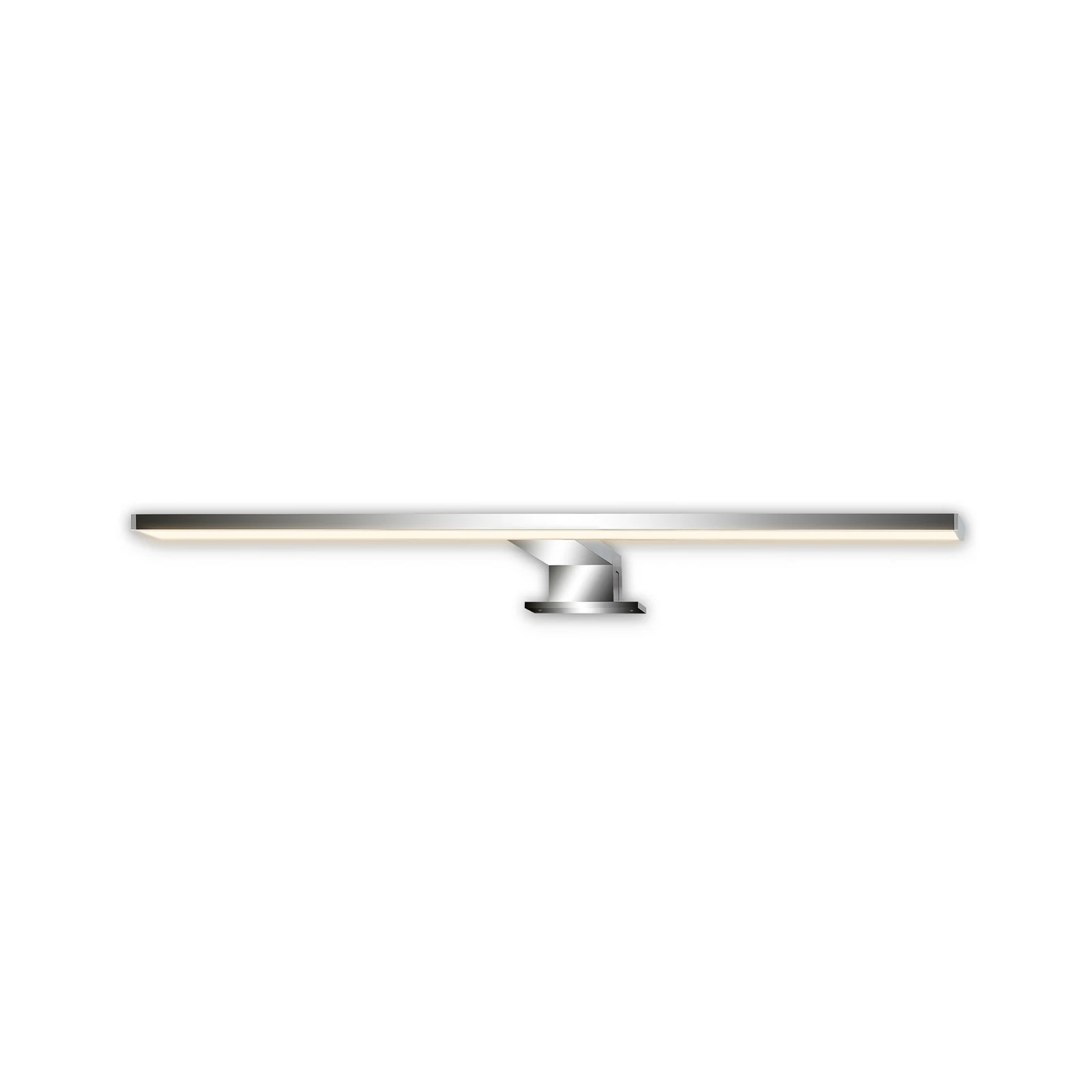 Lámpara de espejo LED Dun 2 en 1, cromada, IP44, longitud 50 cm