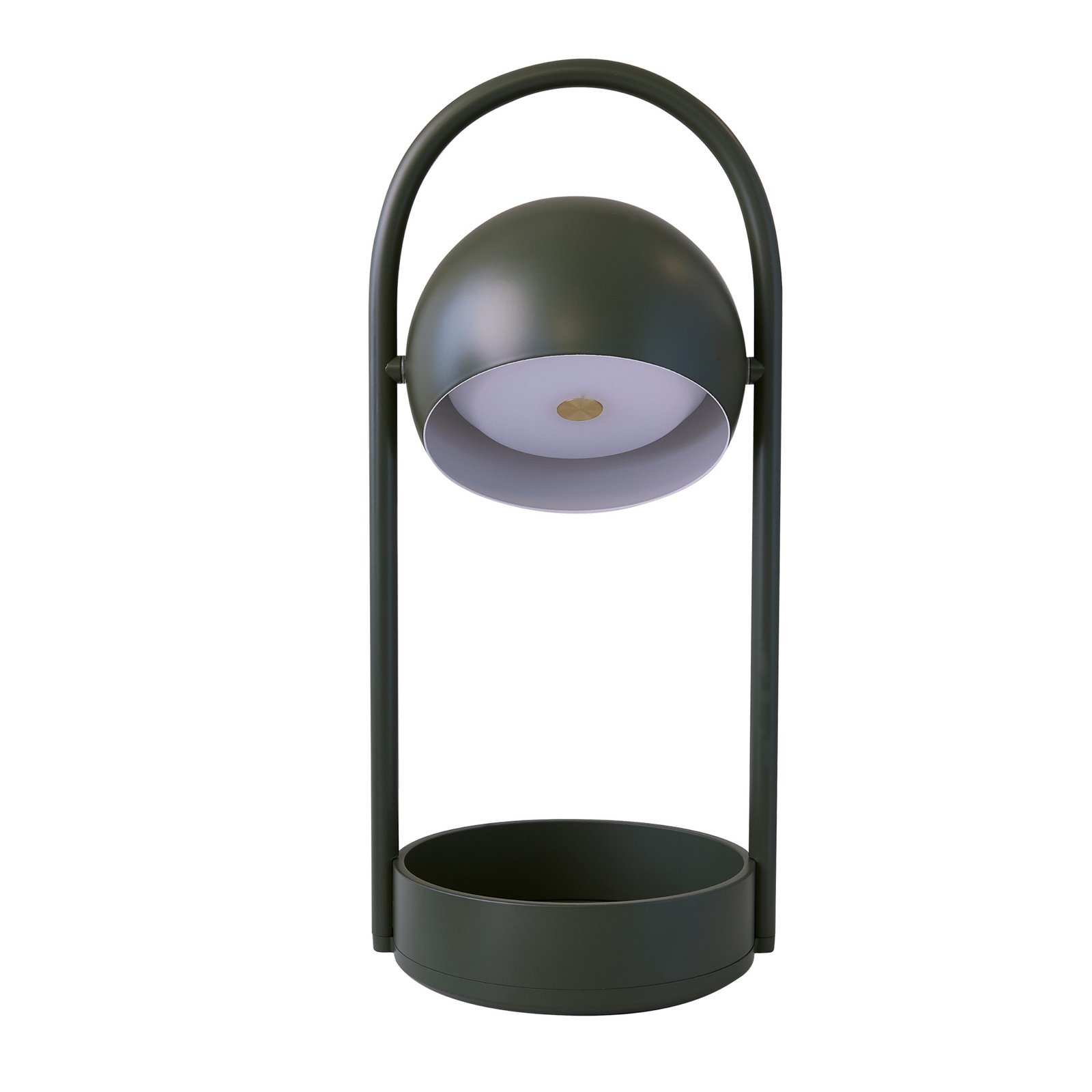 Lampe à poser portable LED rechargeable Ball, vert olive - FRANDSEN
