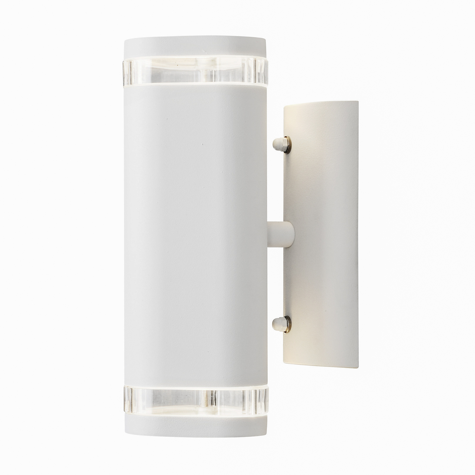 Modena outdoor wall light with slit, 2-bulb, white