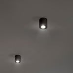 OSRAM Deckenstrahler ROUND, schwarz, Ø 8 cm, Metall, GU10