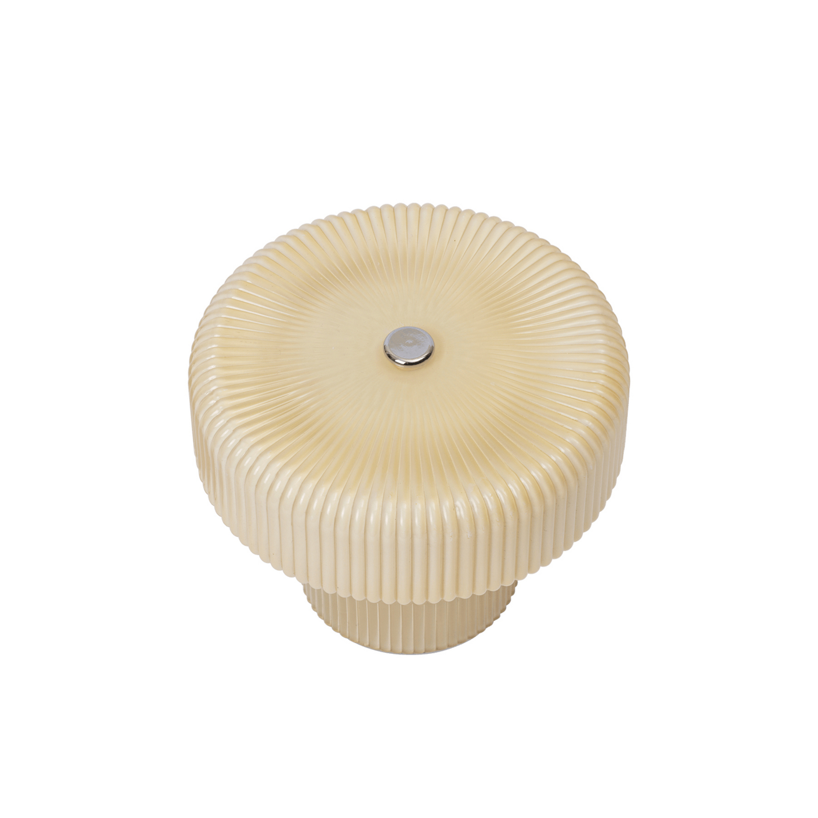 Ripple hordozható asztali lámpa, krém, 10 cm, üveg - ferm LIVING