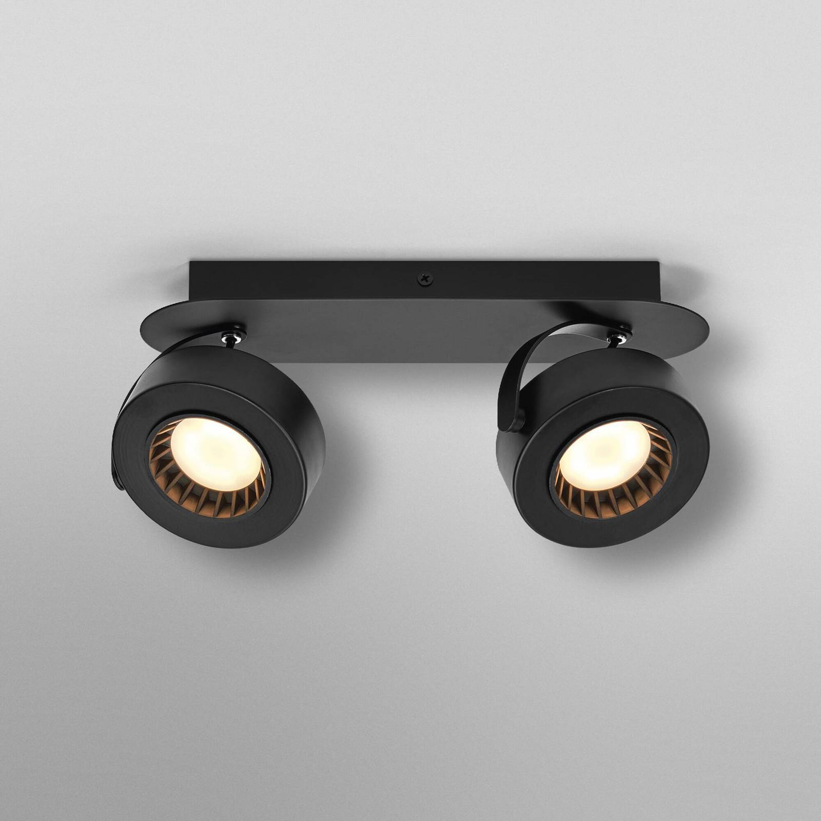 OSRAM reflektor sufitowy LED VENUS czarny 2-punktowa Metal 3.000 K