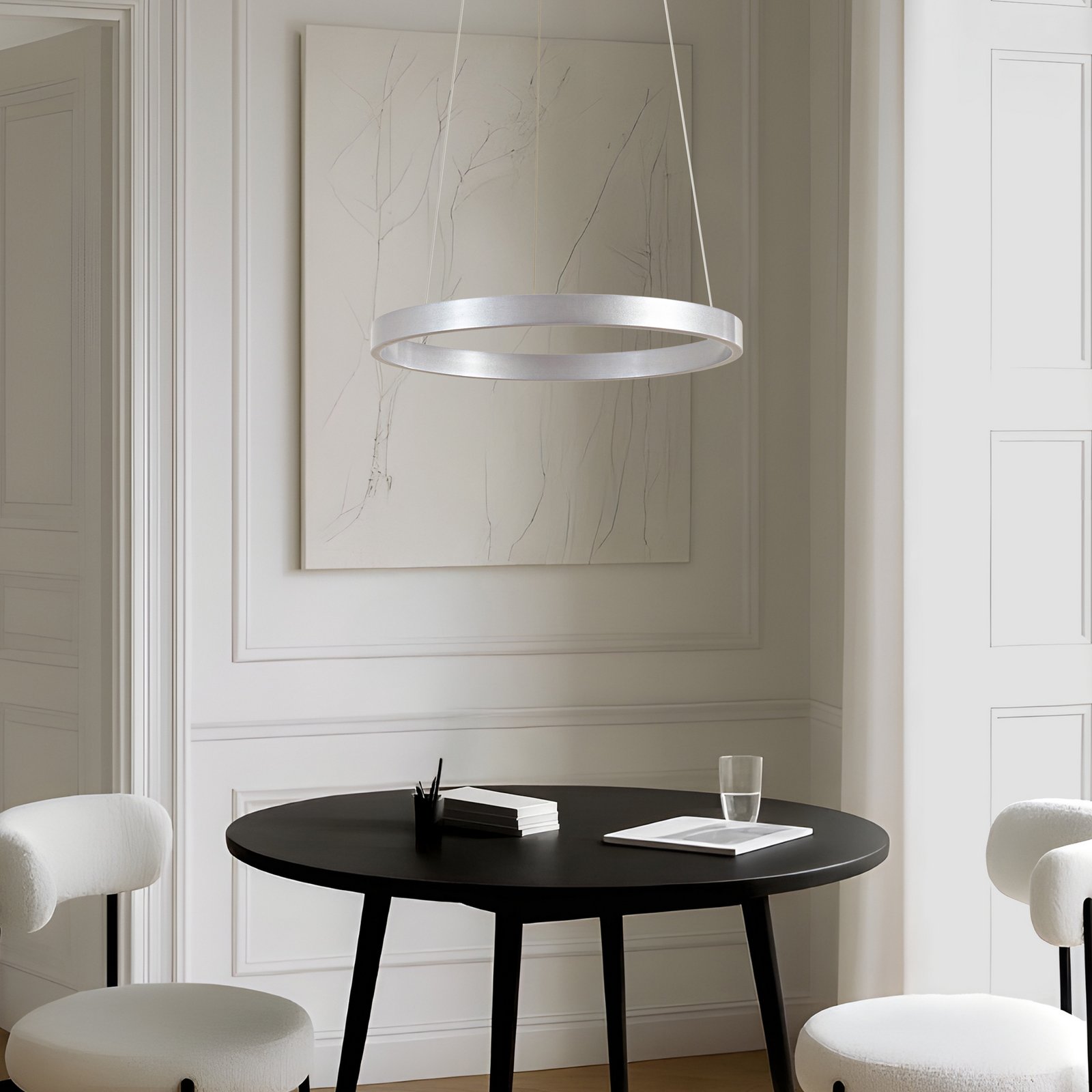 Lucande LED-hængelampe Yonam, Ø 60 cm, 1 lyskilde, aluminium, CCT Lucande LED-hængelampe Yonam, Ø 60 cm, 1 lyskilde, aluminium, CCT
