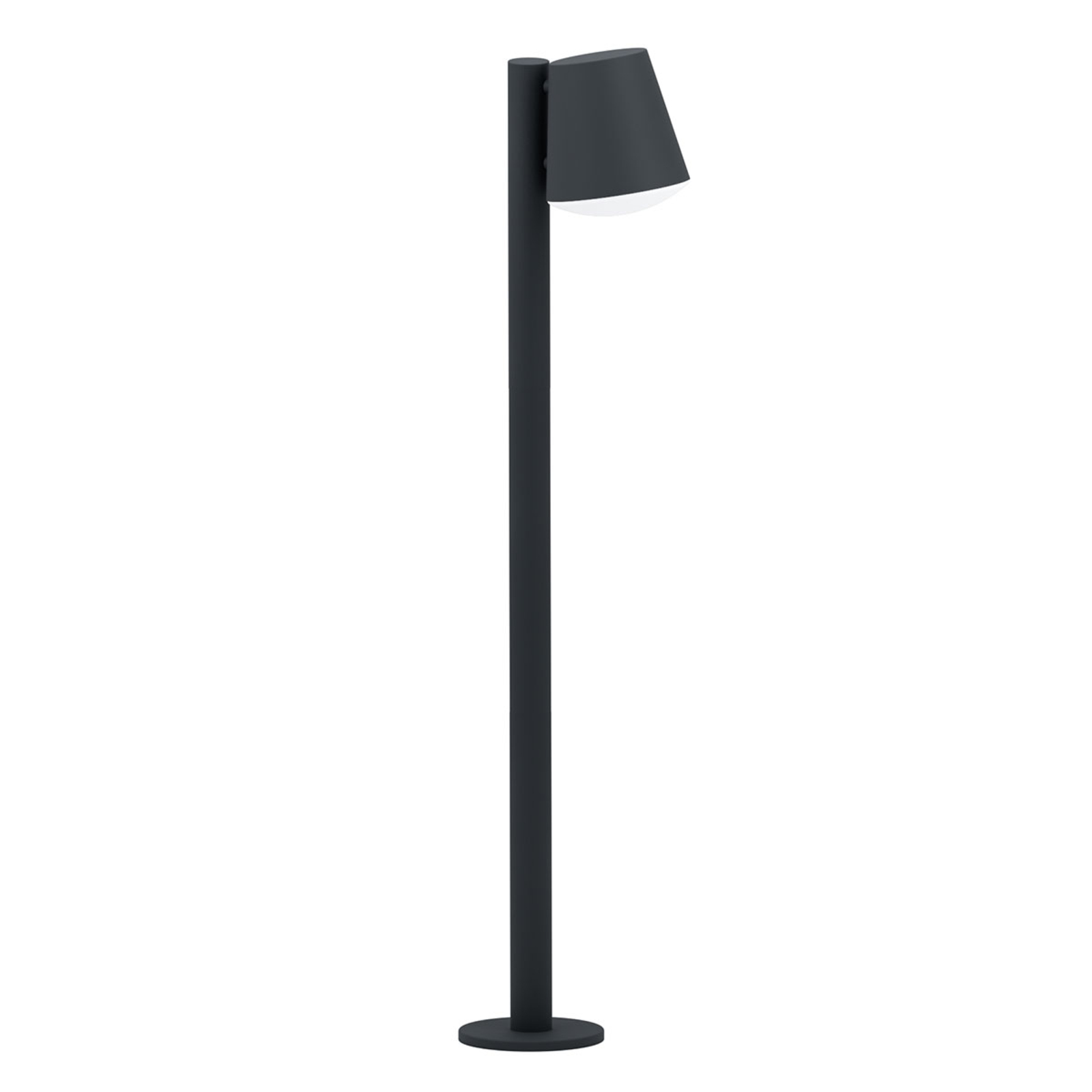 EGLO CONNECT connect Caldiero-C black LED path light, galvanised steel, plastic, E27, 9 W, energy efficiency: A+, L: 24 cm, W: 14 cm, H: 96.5 cm