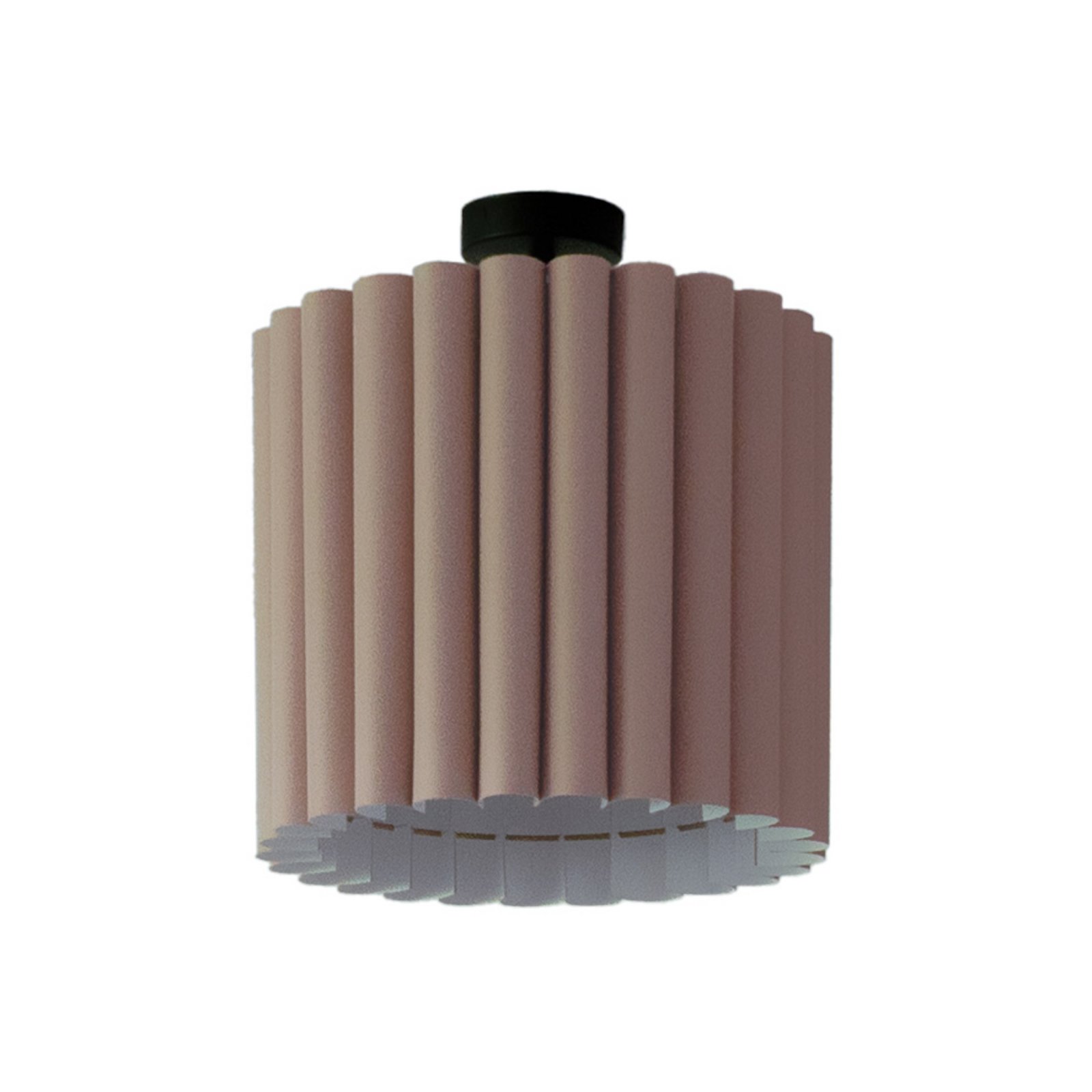 Taklampa Aria, capucino, mikrofiber, E27