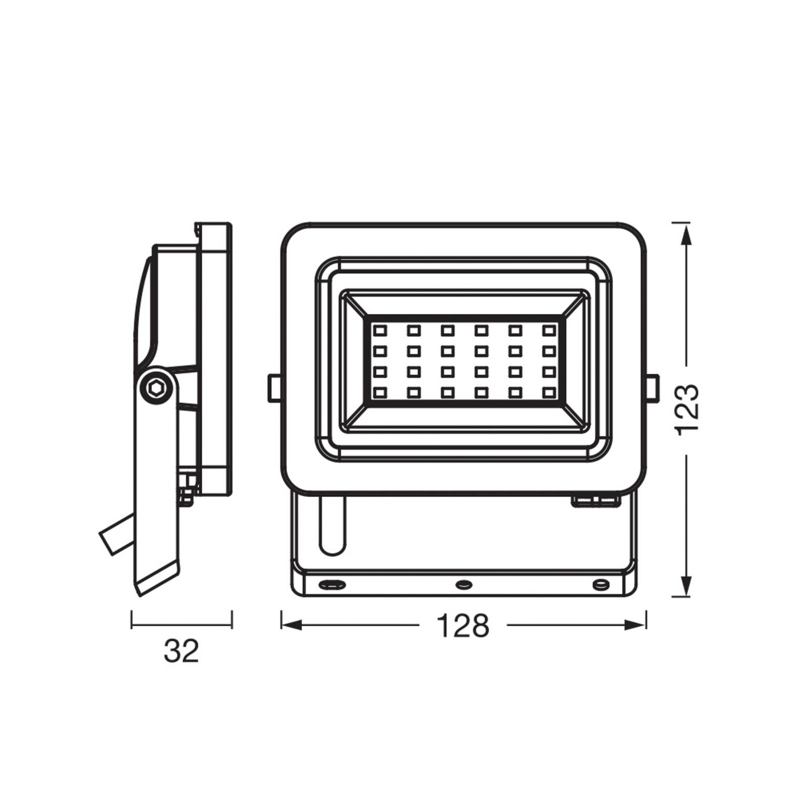 Reflektor LED OSRAM Floodlight EA, 5 W, IP65, czarny, aluminium