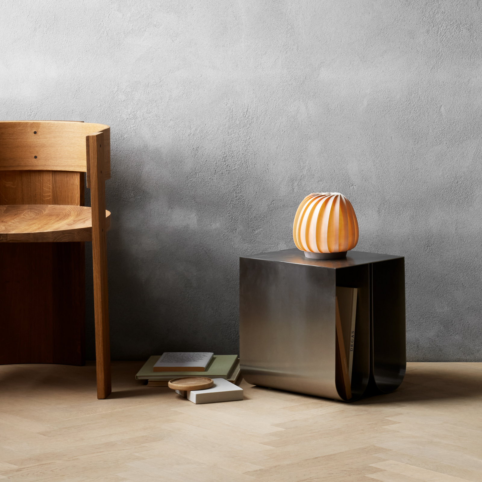 Lámpara de mesa Tom Rossau ST906, abedul, 31 cm de altura, madera, E27