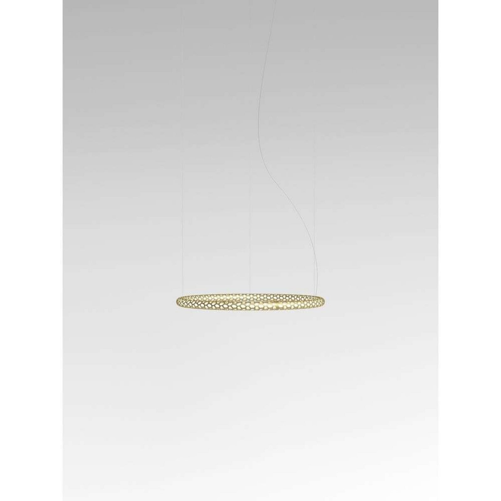 Squiggle H1 Pendel 3000K Gold Rotaliana - Spisestue - Metal - Med én lyskilde
