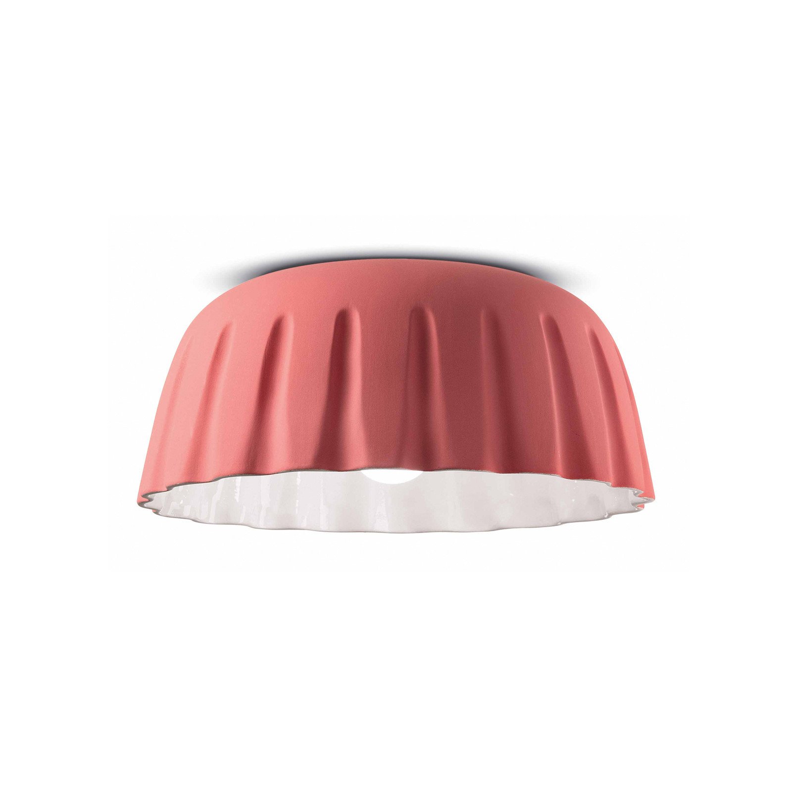 Plafonieră Madame Gres ceramică înălțime 17 cm roz
