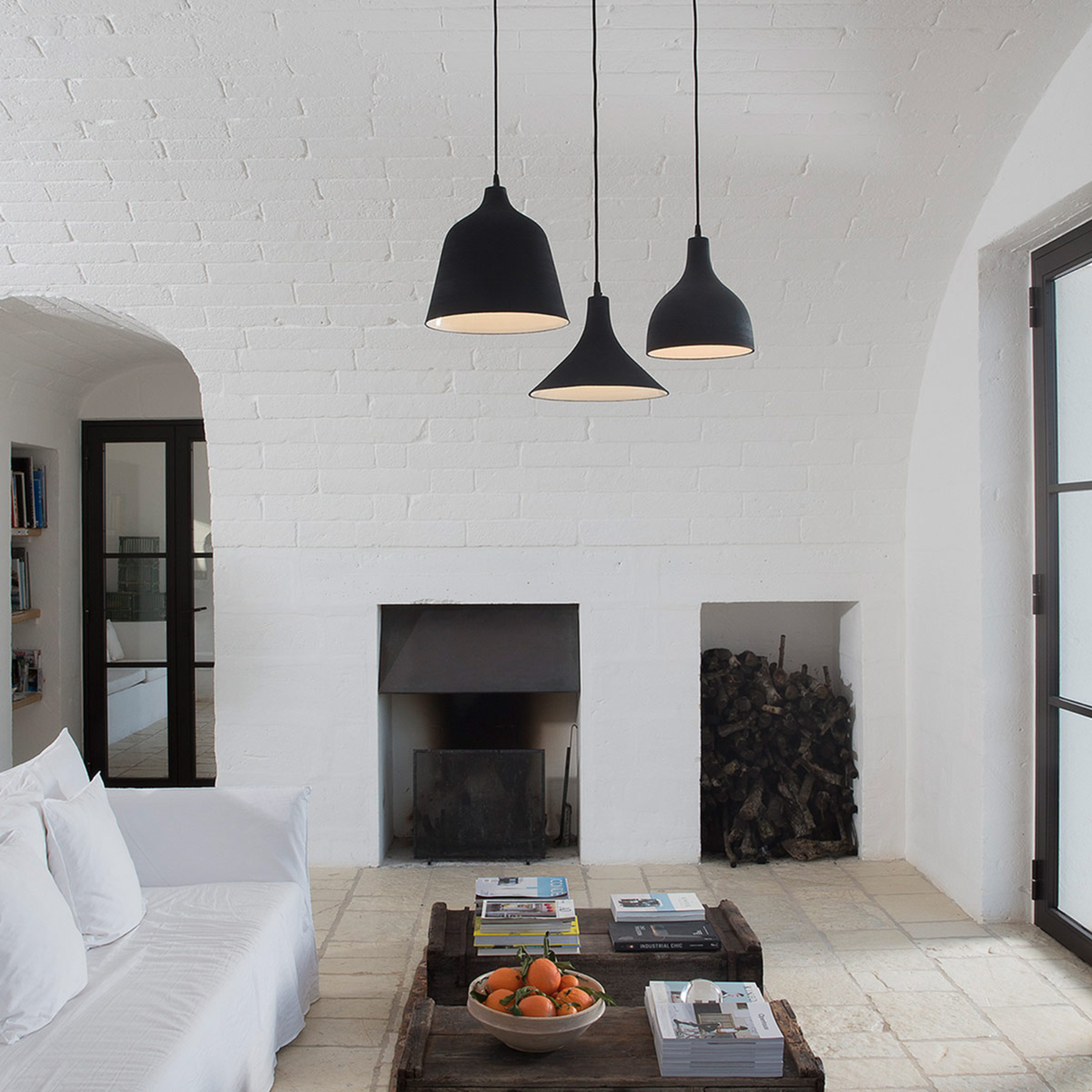 Karman TBlack designer pendant light, 24 cm Lights.co.uk