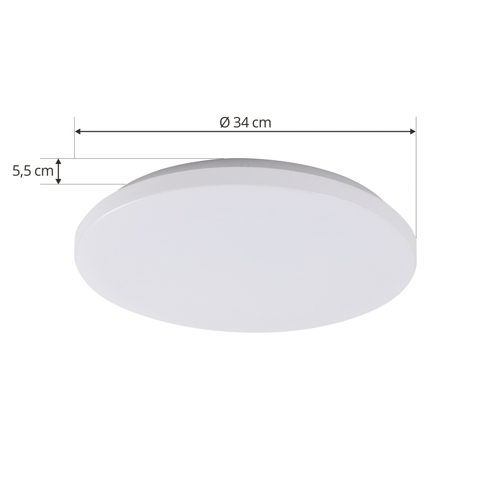 Doki LED Ceiling Lamp 4.000K Ø34 IP44 White - Lindby