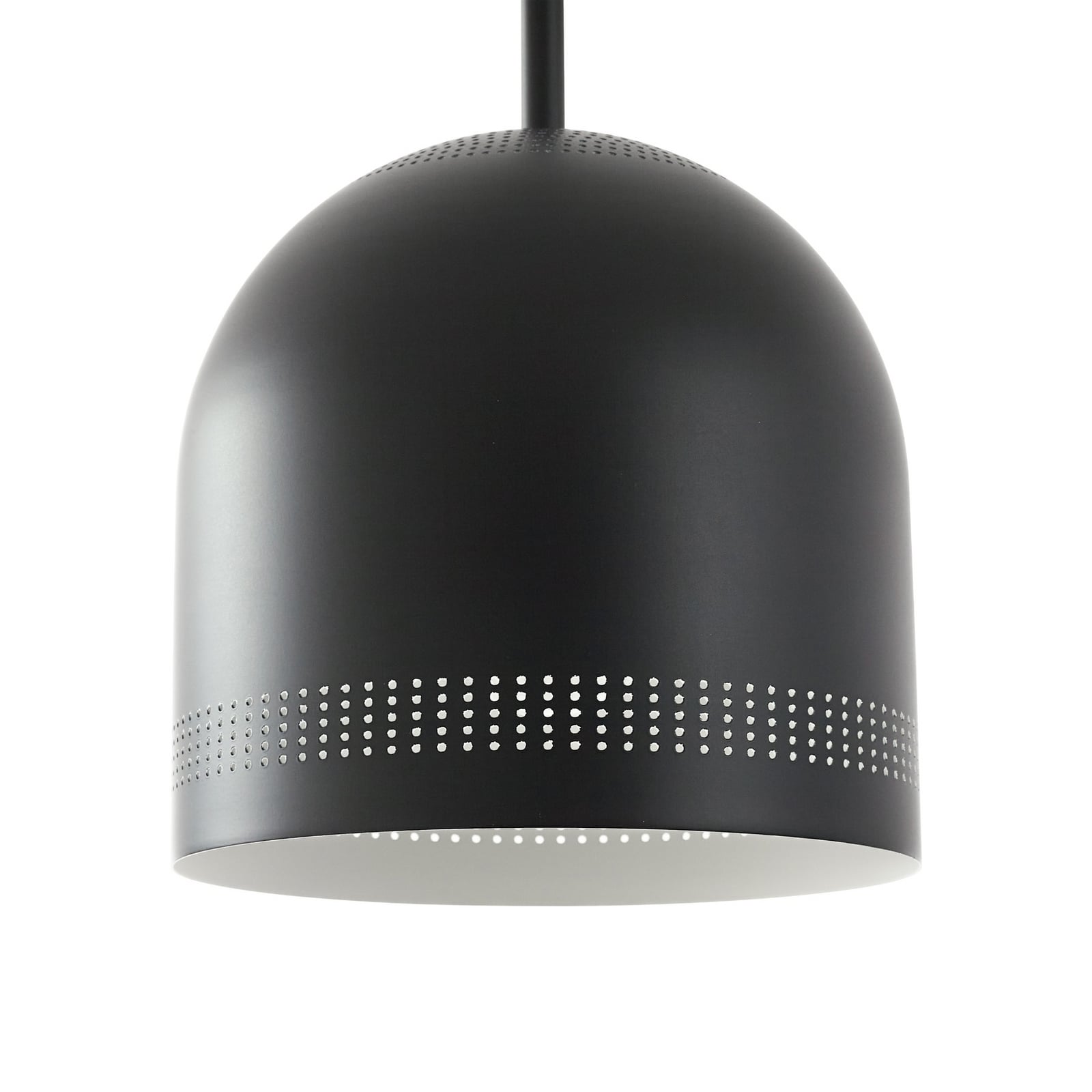 Oura hengelampe, Ø 25 cm, svart, jern, E27 - Nola