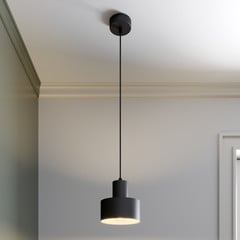 Viseća lampa Rif od metala, crna, Ø 15 cm