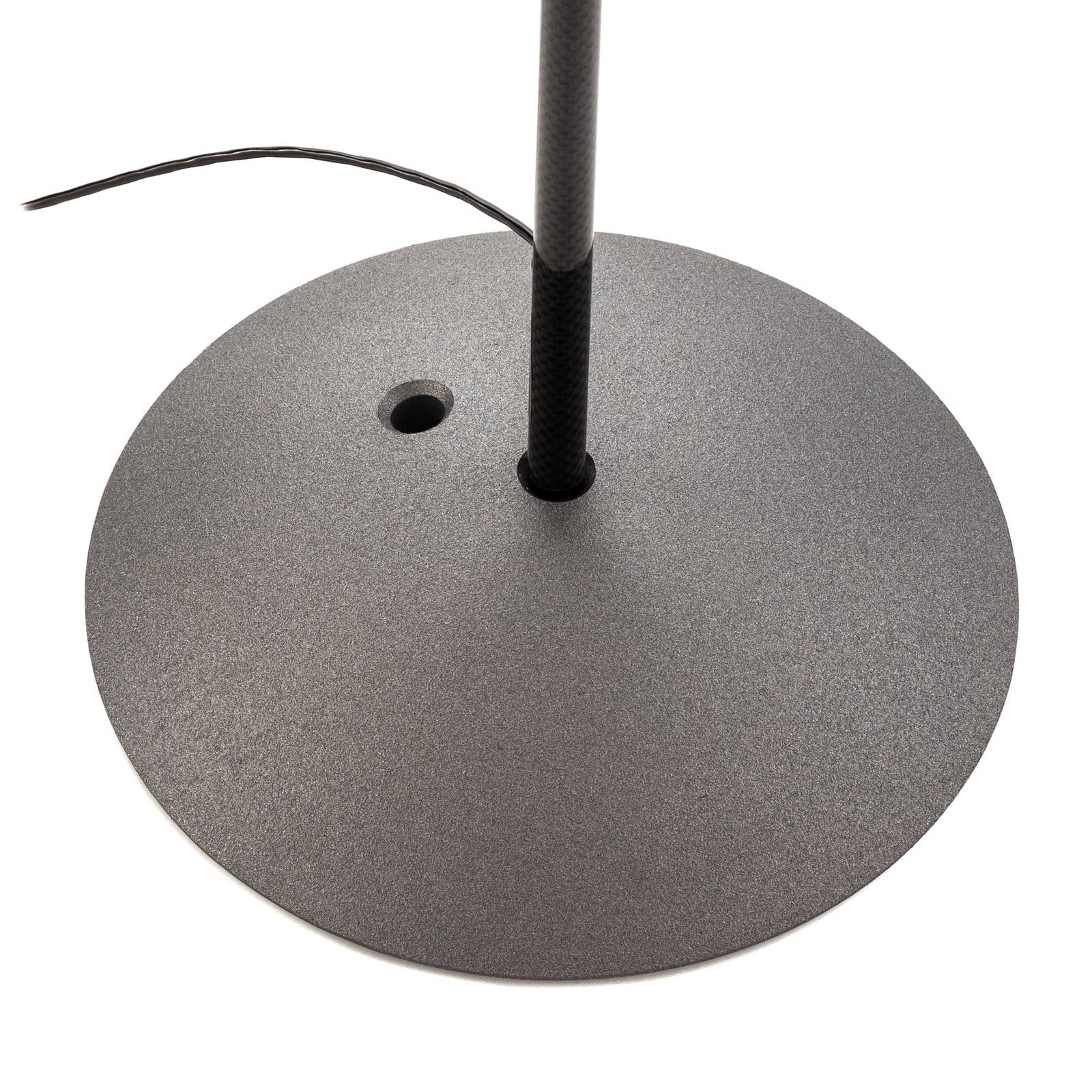 Lampa stojąca LED Ringelpiez - czarny pierścień