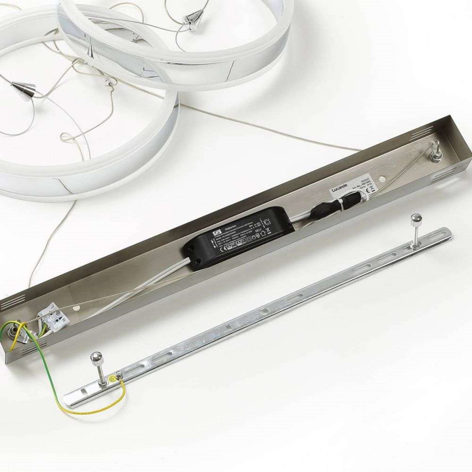 Lyani Hanglamp L85 Chrome/White - Lucande