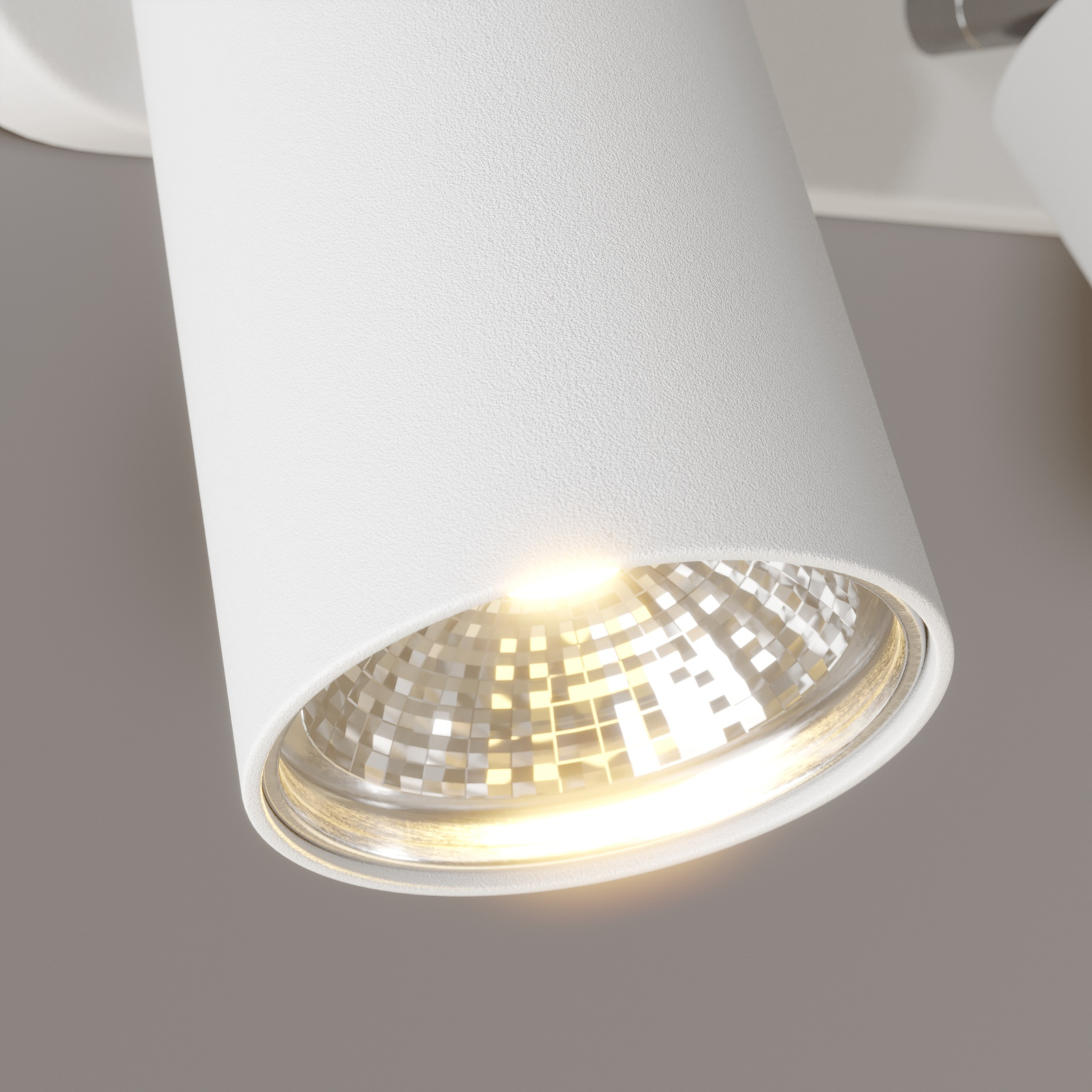 Nástenné bodové svietidlo Eye Spot s tromi lampami, biele