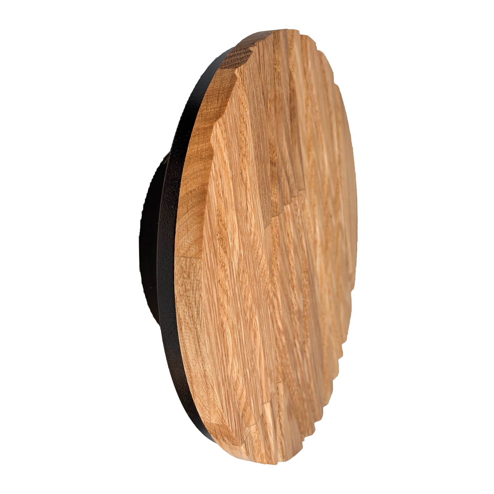 Atacama-LED-seinävalaisin, tammivärinen, halkaisija 19 cm, puu Atacama-LED-seinävalaisin, tammivärinen, halkaisija 19 cm, puu